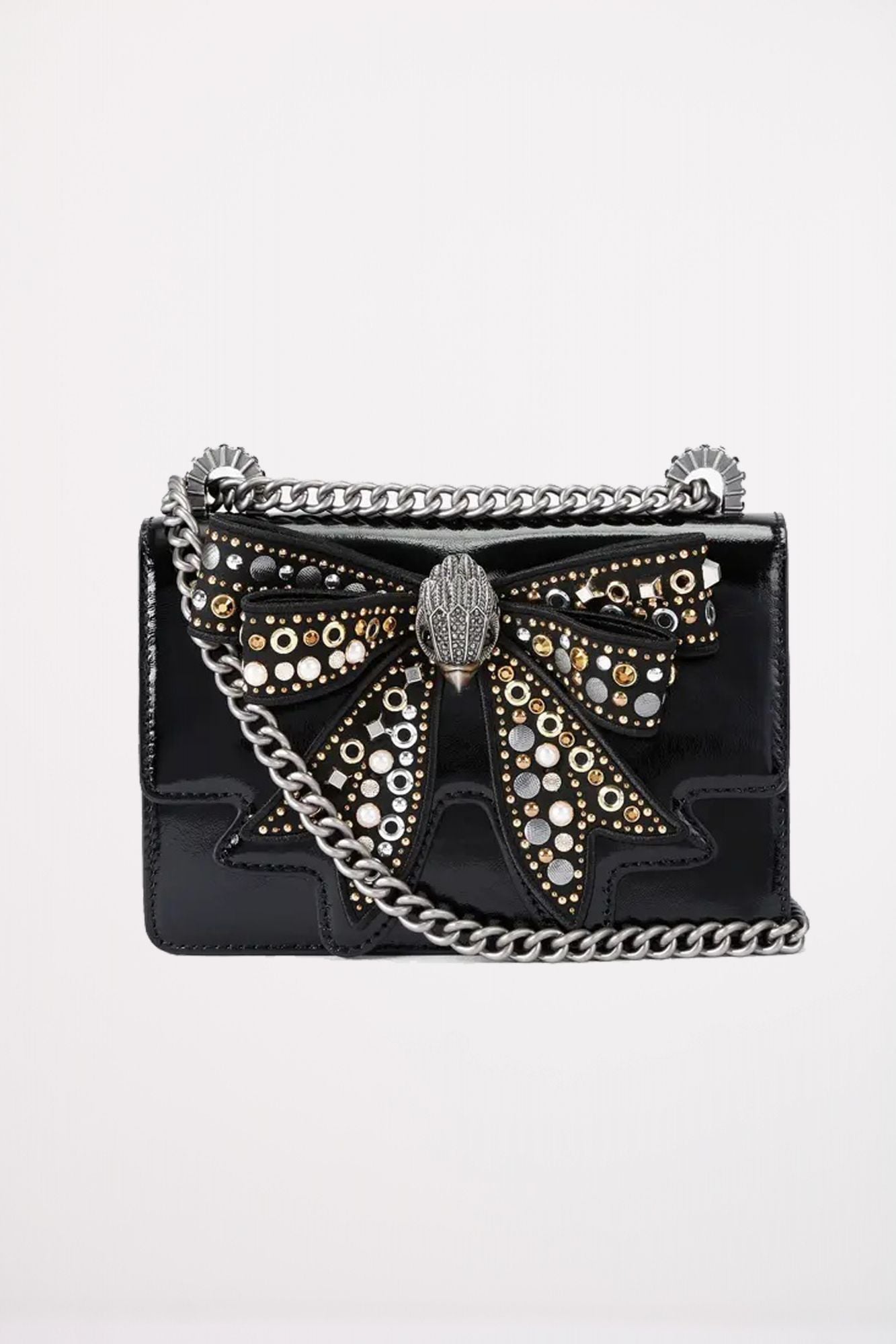 KURT GEIGER LONDON BOW SMALL SHOREDITCH en color NEGRO (1)