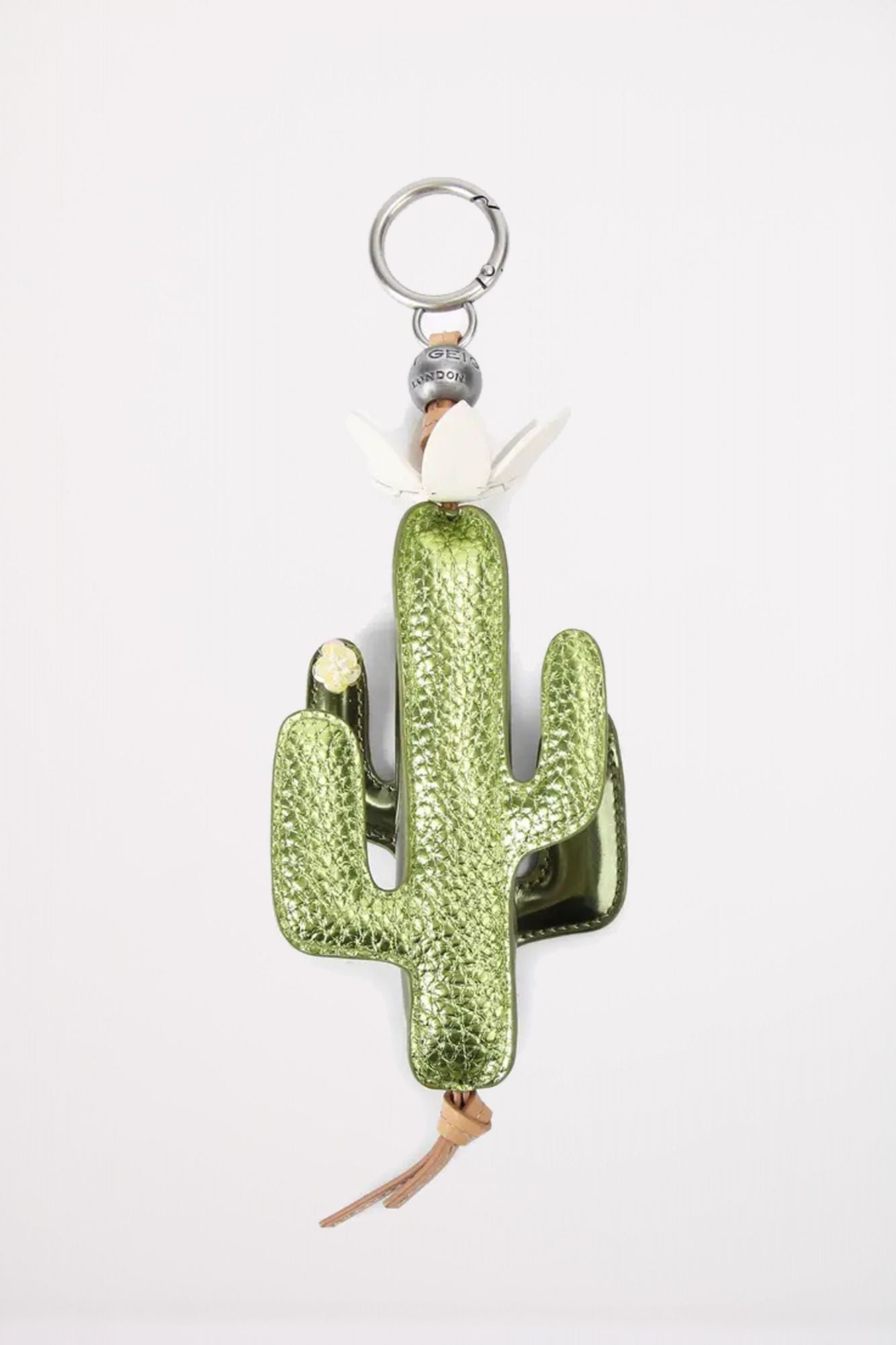KURT GEIGER LONDON CACTUS KEYCHAIN en color VERDE (1)