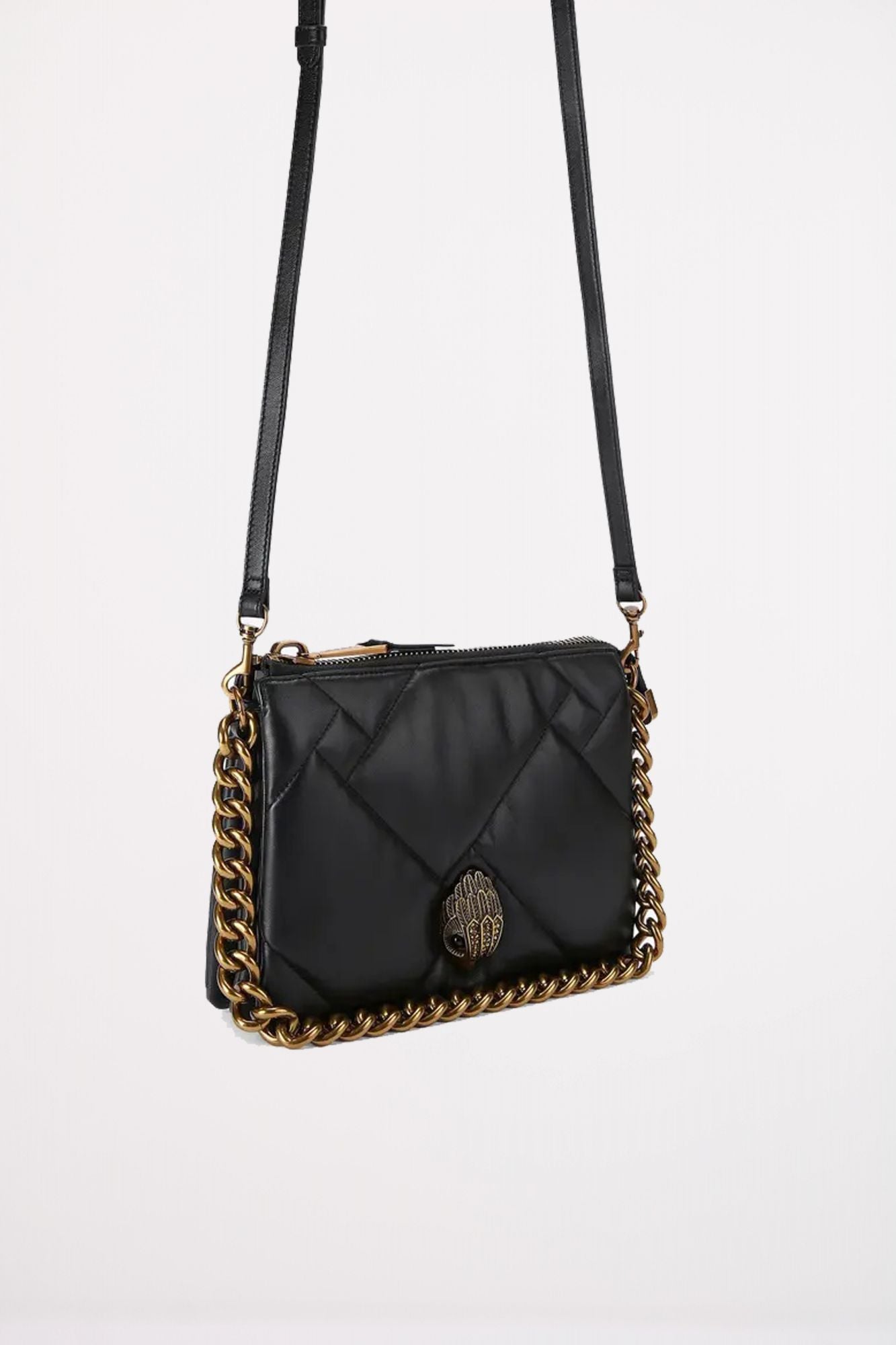 KURT GEIGER LONDON KENSINGTON PUFF 3 POUCH en color NEGRO (2)