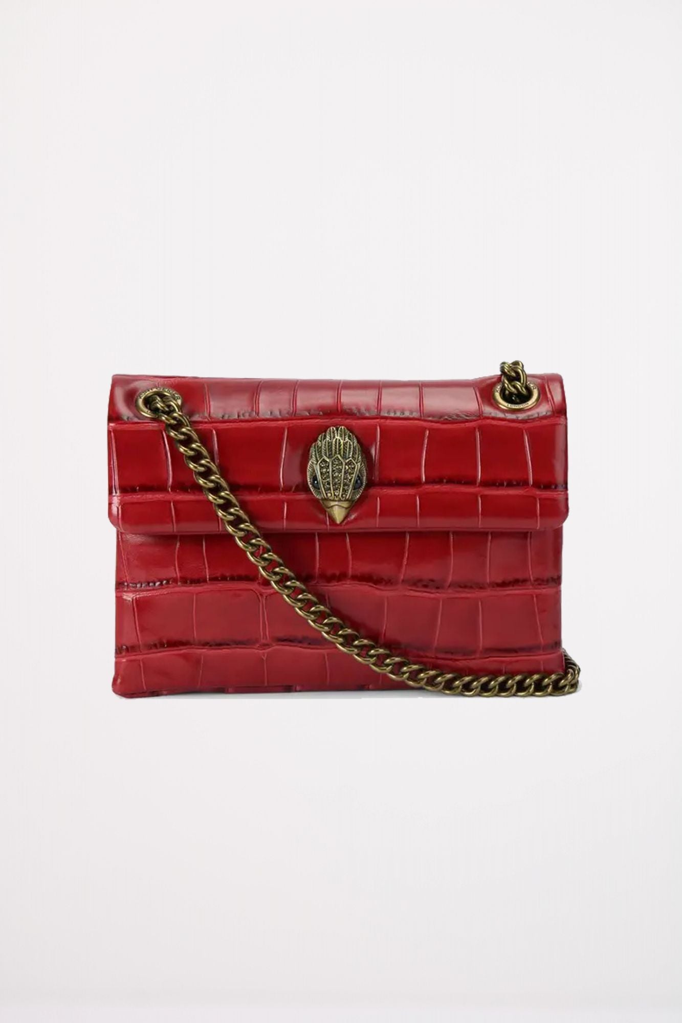 KURT GEIGER LONDON LEATHER MINI KENSINGTON en color ROJO (1)