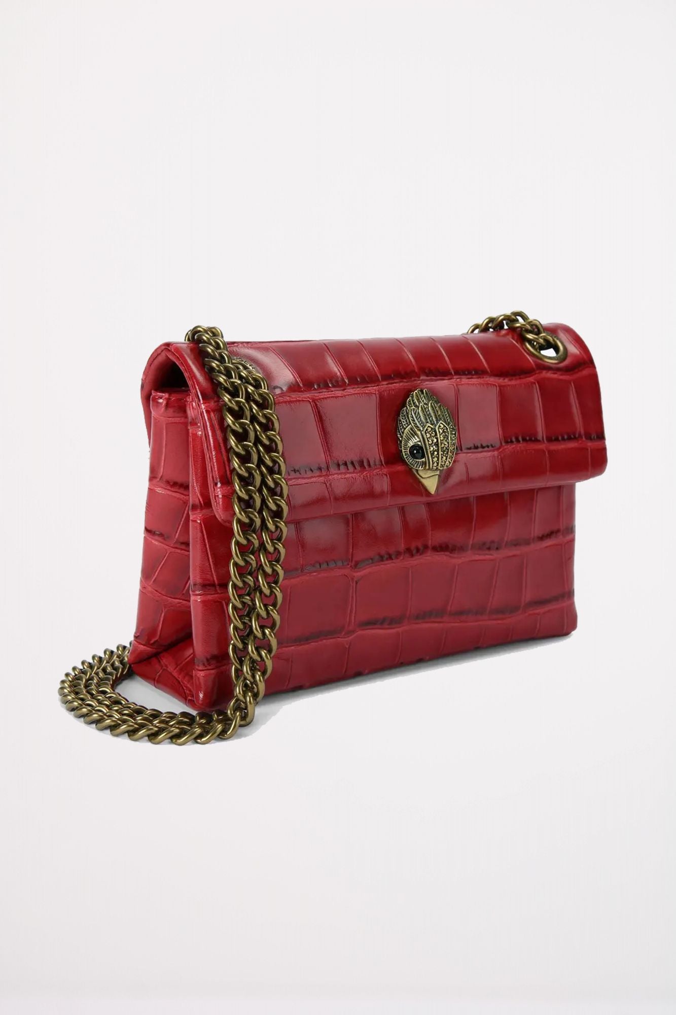 KURT GEIGER LONDON LEATHER MINI KENSINGTON en color ROJO (2)