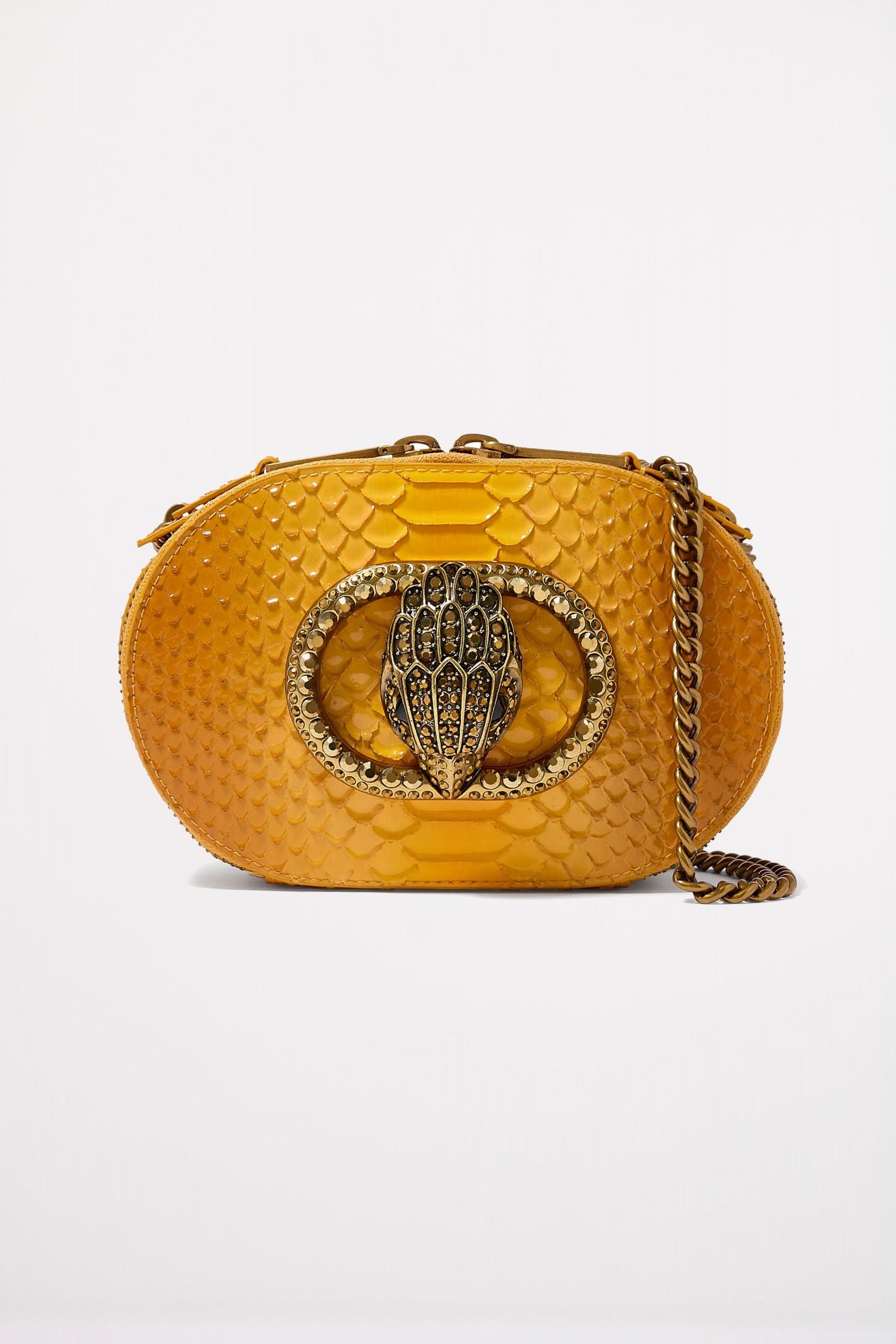 KURT GEIGER LONDON SM CHELSEA CAMERA BAG en color MARRON CLARO (1)