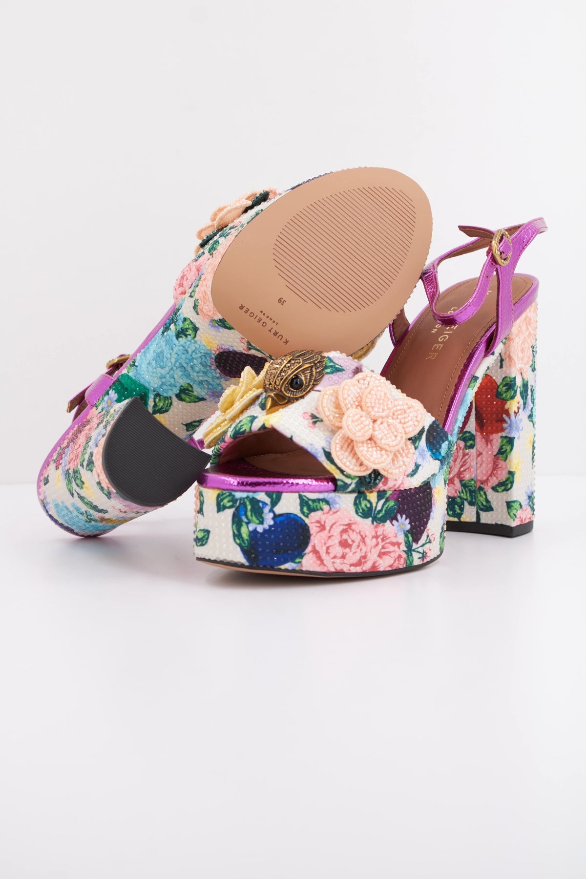 KURT GEIGER LONDON KENSINGTON PLATFORM SDL en color FLORAL (5)