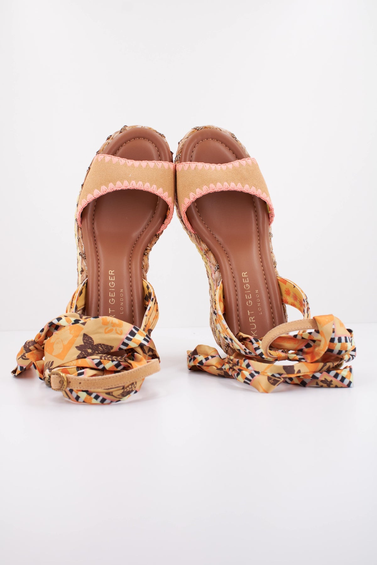 KURT GEIGER LONDON CHELSEA SCARF WEDGE en color MULTICOLOR (3)