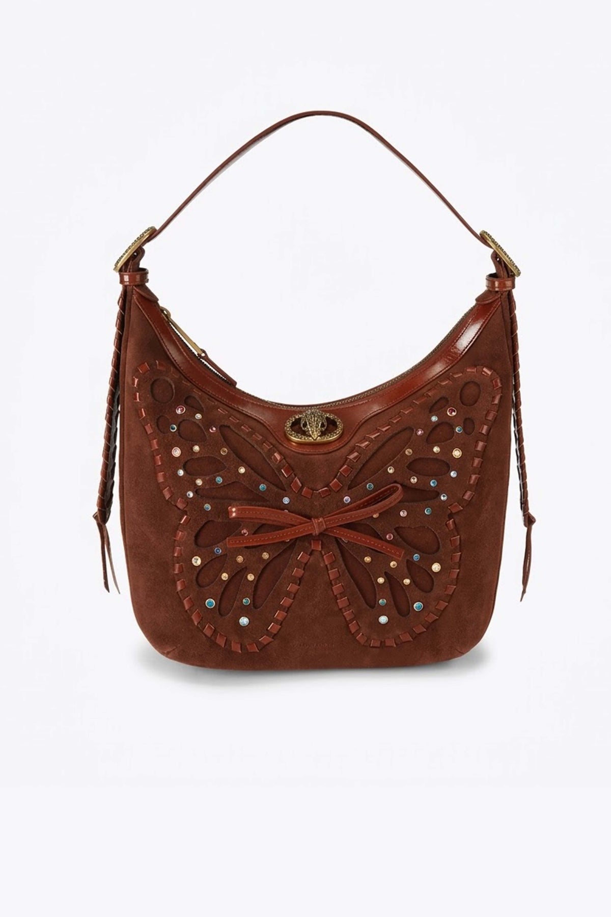 KURT GEIGER LONDON CHELSEA S HOBO BUTTERFL en color MARRON (3)