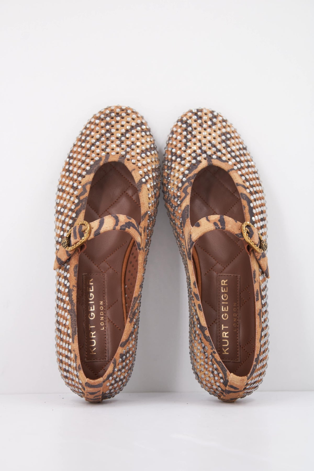 KURT GEIGER LONDON MAYFAIR BALLET FLAT en color ANIMAL PRINT (3)