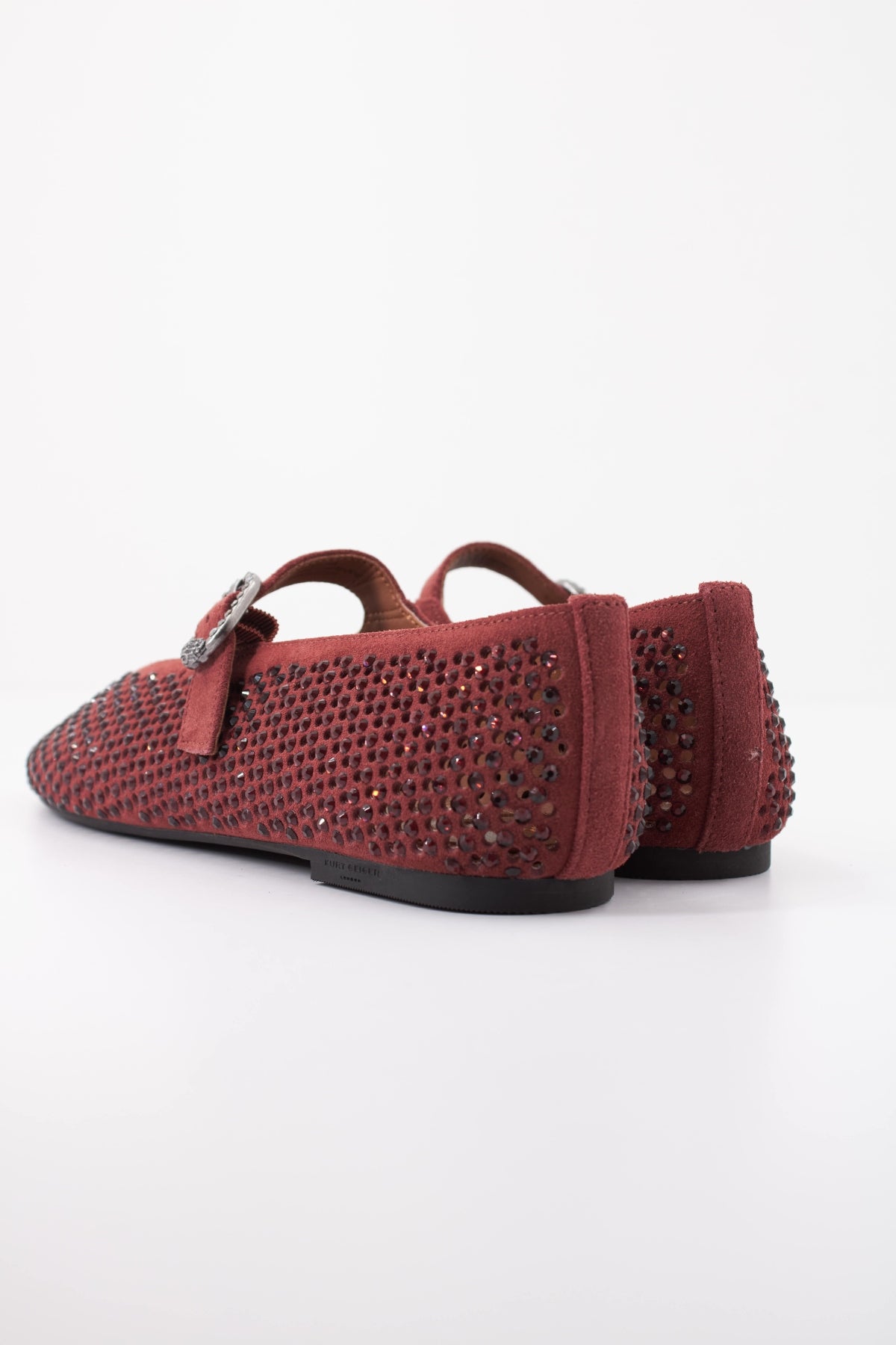 KURT GEIGER LONDON MAYFAIR BALLET FLAT en color BURDEOS (4)