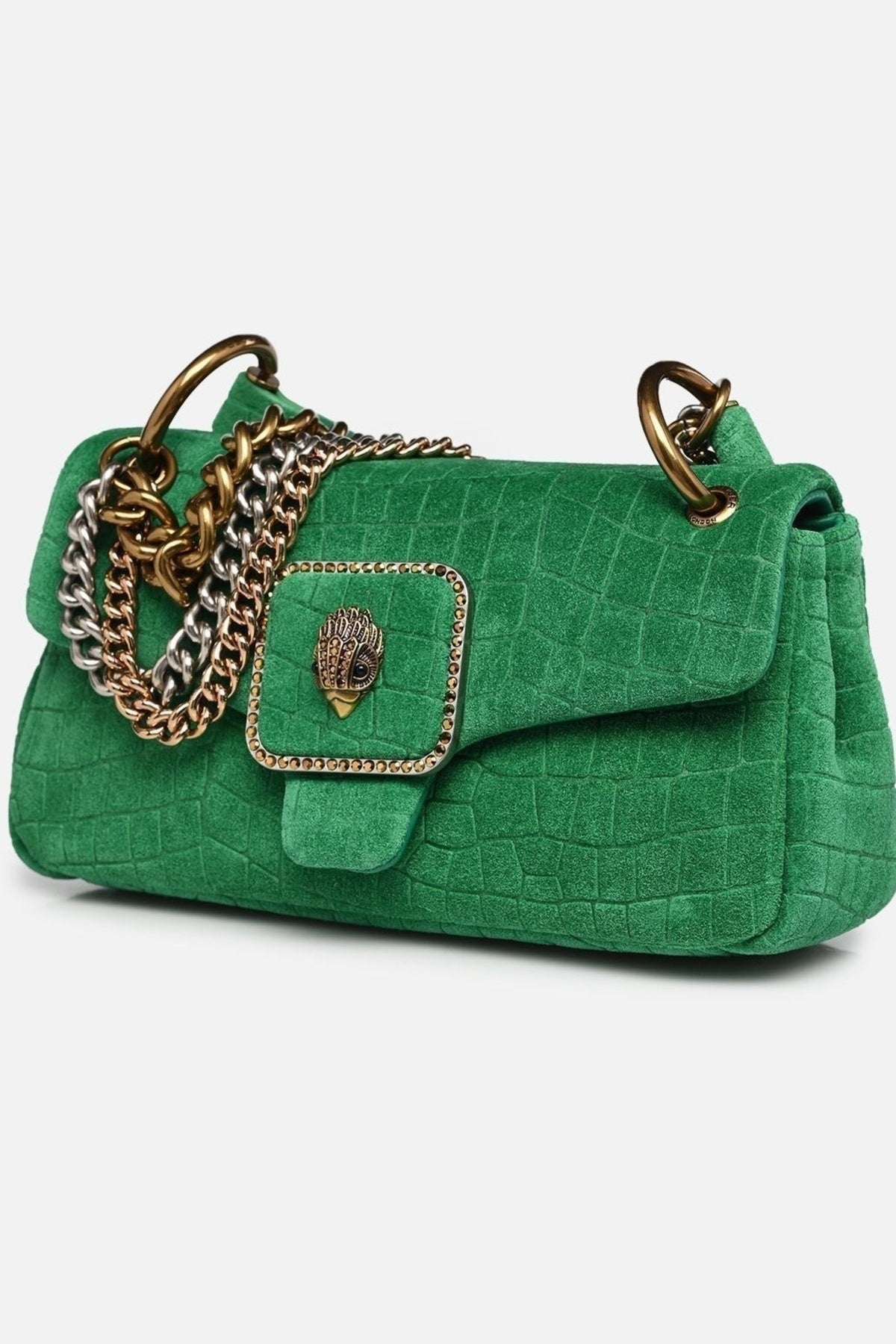 KURT GEIGER LONDON PIMLICO BAG CHAIN en color VERDE (2)