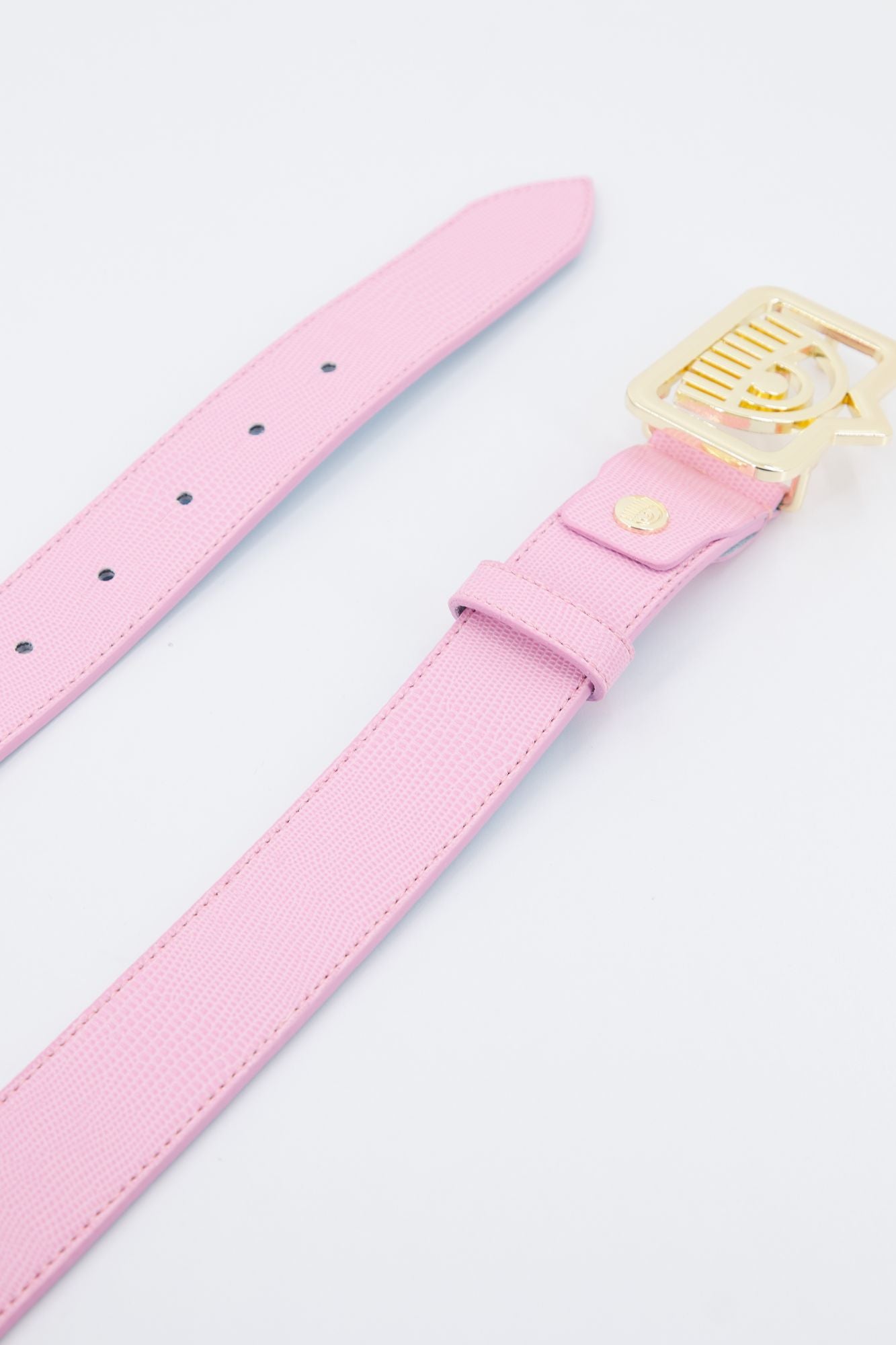 CHIARA FERRAGNI EYETAG BELT WITH PURSES en color ROSA (4)