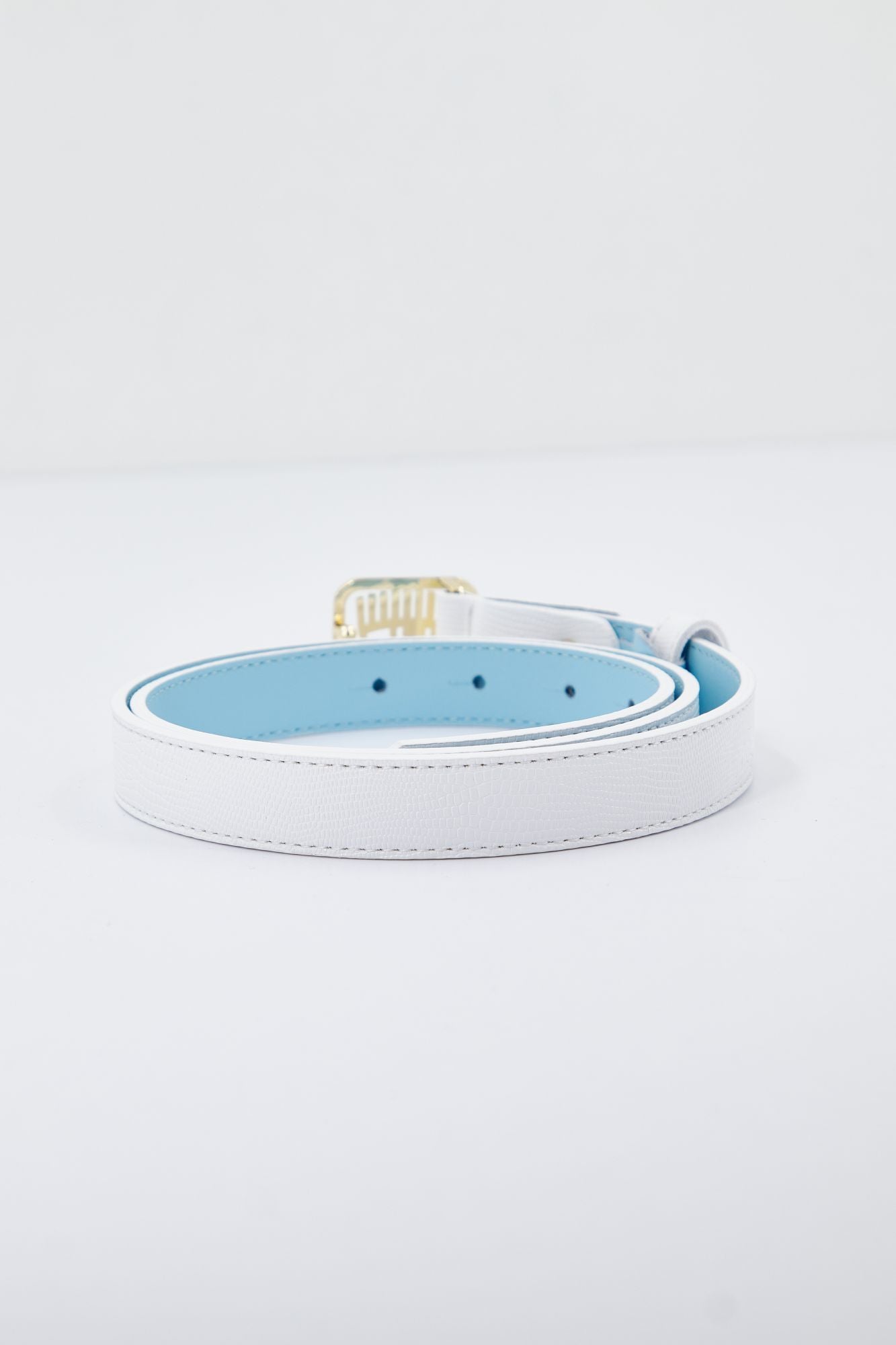 CHIARA FERRAGNI EYETAG BELT WITH PURSES en color BLANCO (3)