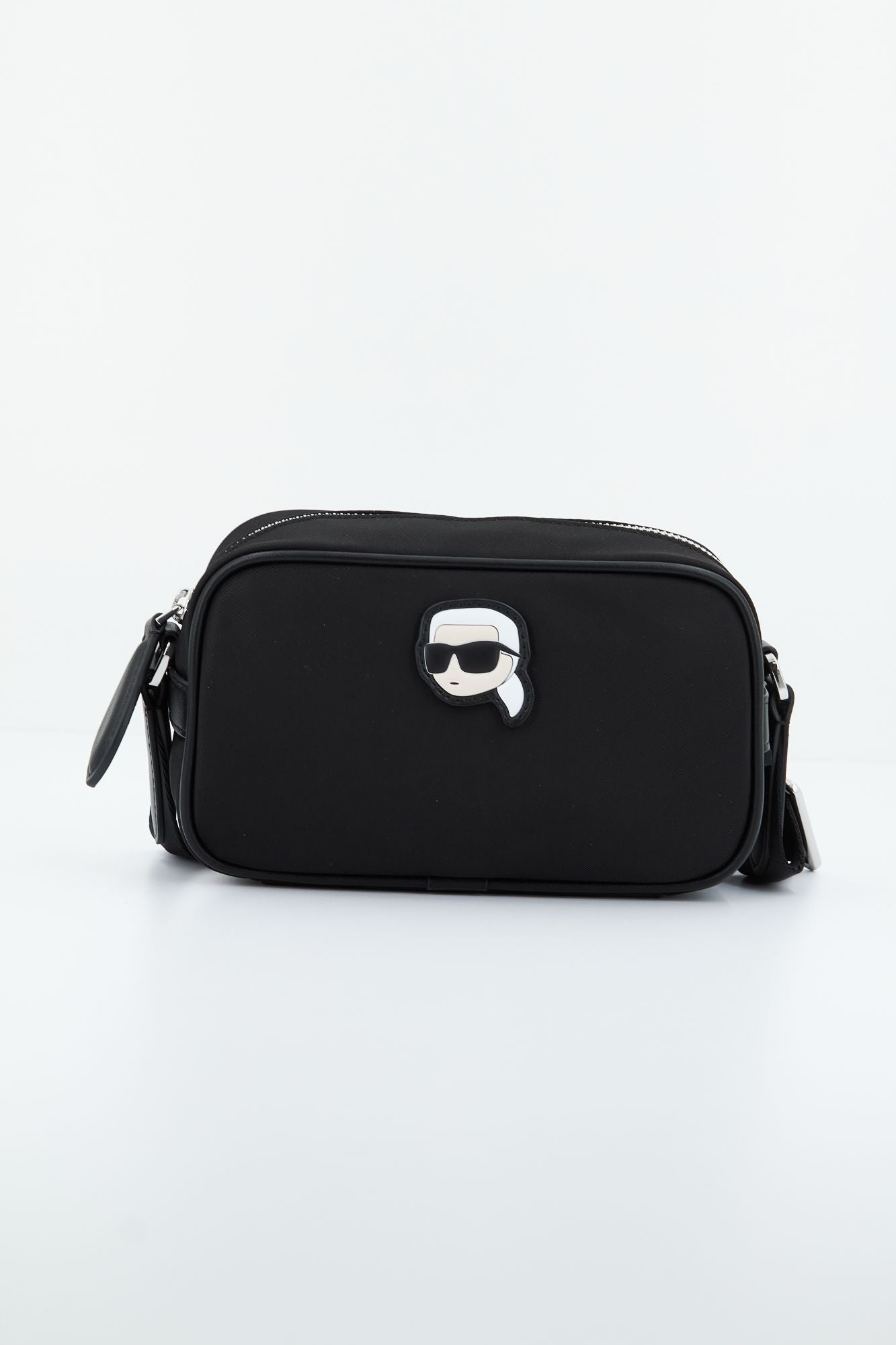 KARL LAGERFELD K/IKONIK 2.0 NYLON CAMERA en color NEGRO (1)
