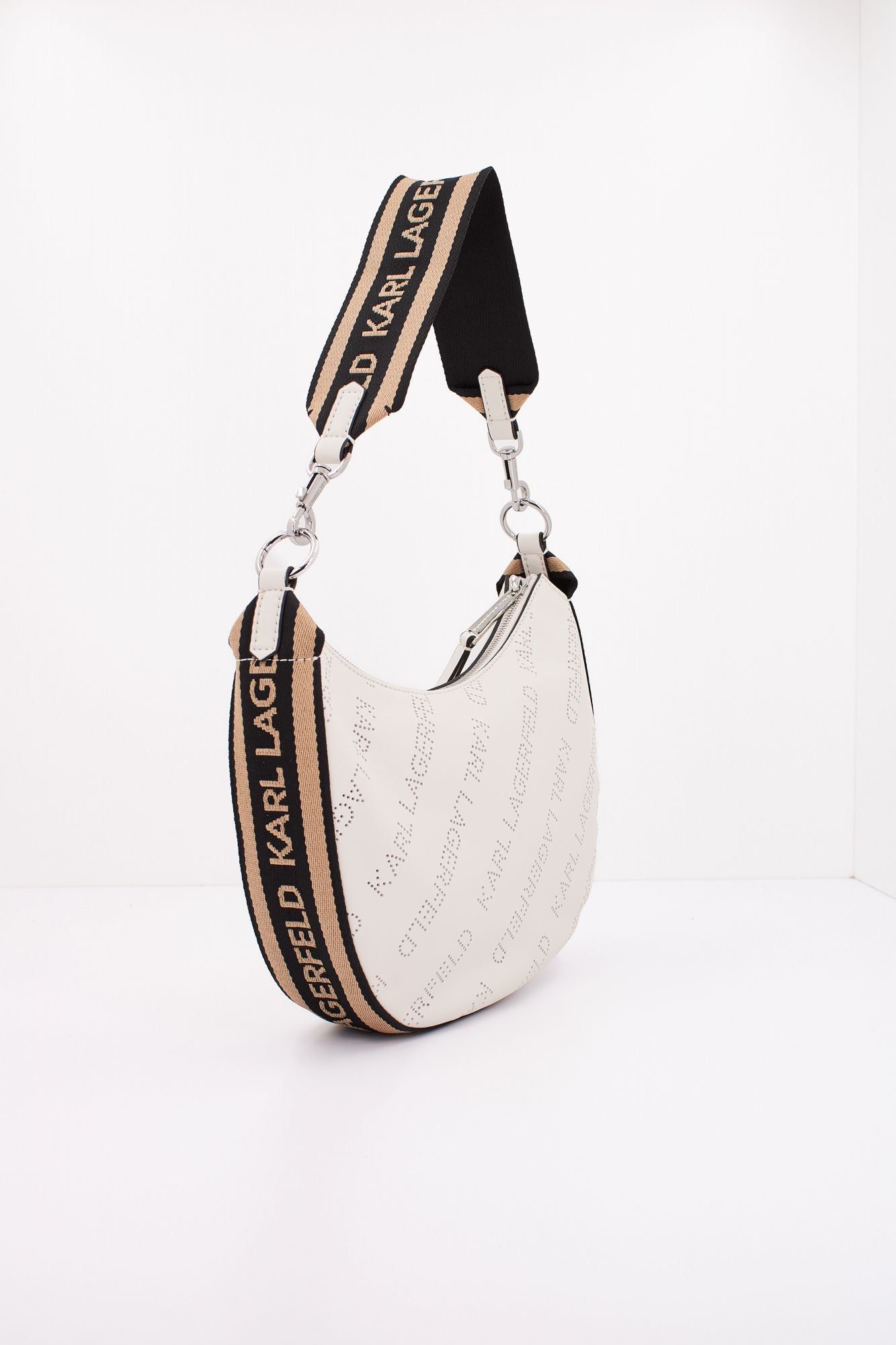 KARL LAGERFELD K/MOON SM SHOULDERBAG en color BLANCO (2)