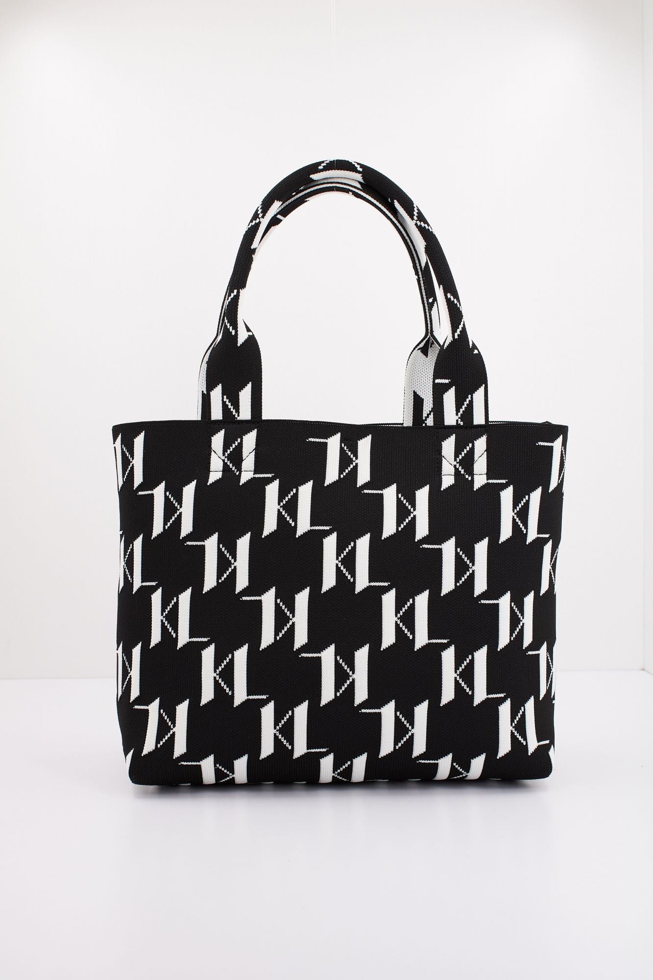 KARL LAGERFELD K/MONOGRAN KNIT MD TOTE en color NEGRO (3)