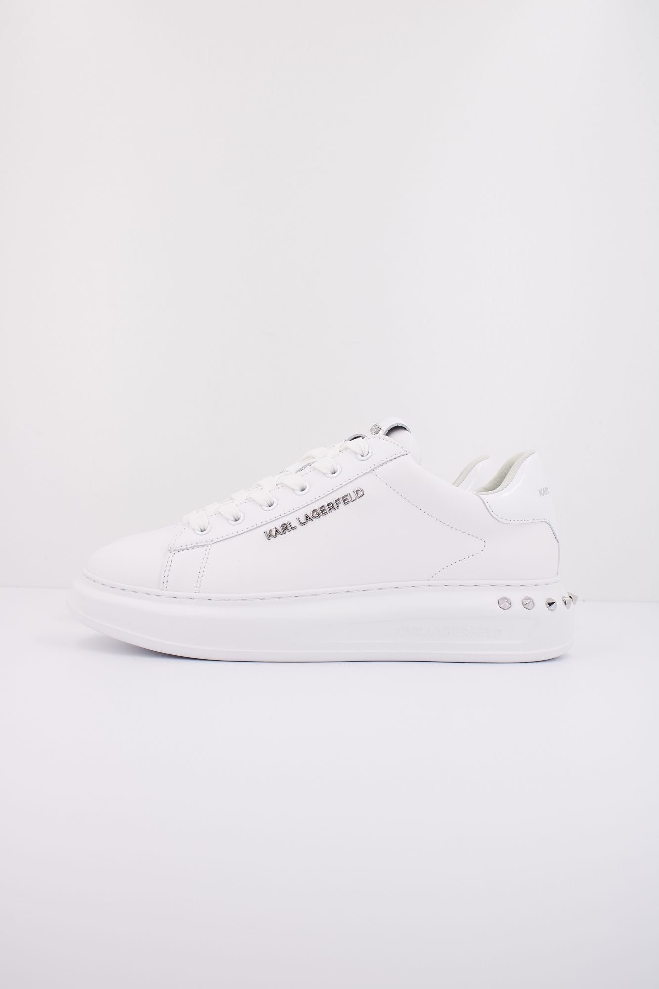 KARL LAGERFELD KAPRI MENS STUDEBAKKER LO en color BLANCO (1)