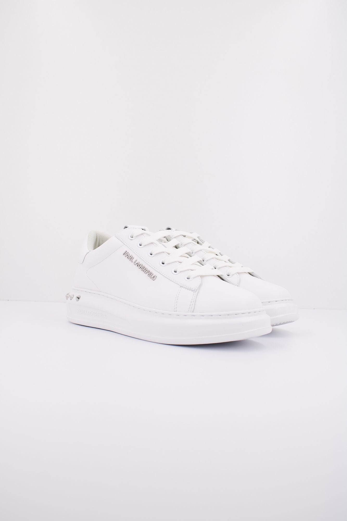 KARL LAGERFELD KAPRI MENS STUDEBAKKER LO en color BLANCO (2)