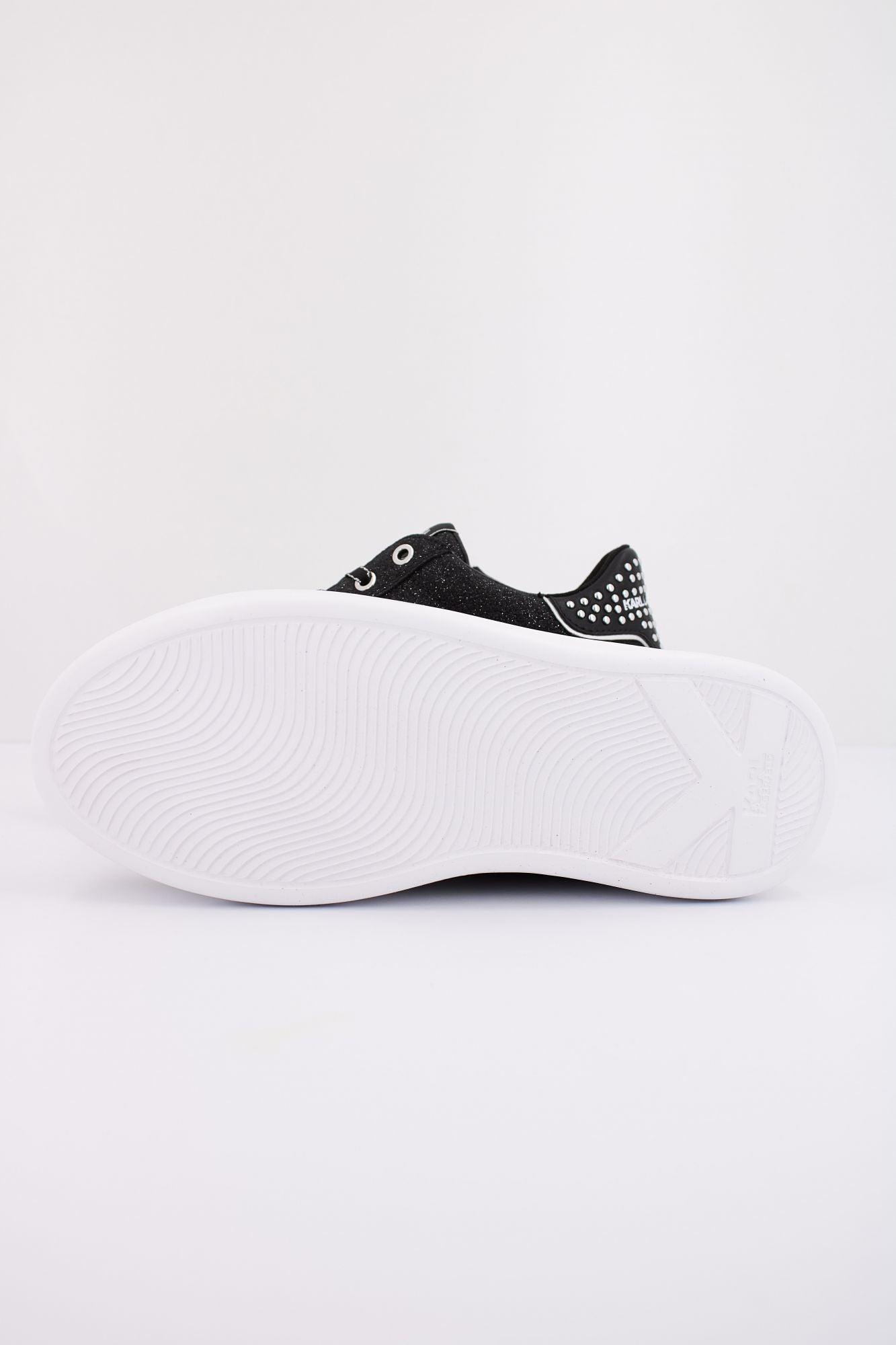 KARL LAGERFELD KAPRI STUD ZIP LO LACE en color NEGRO (5)