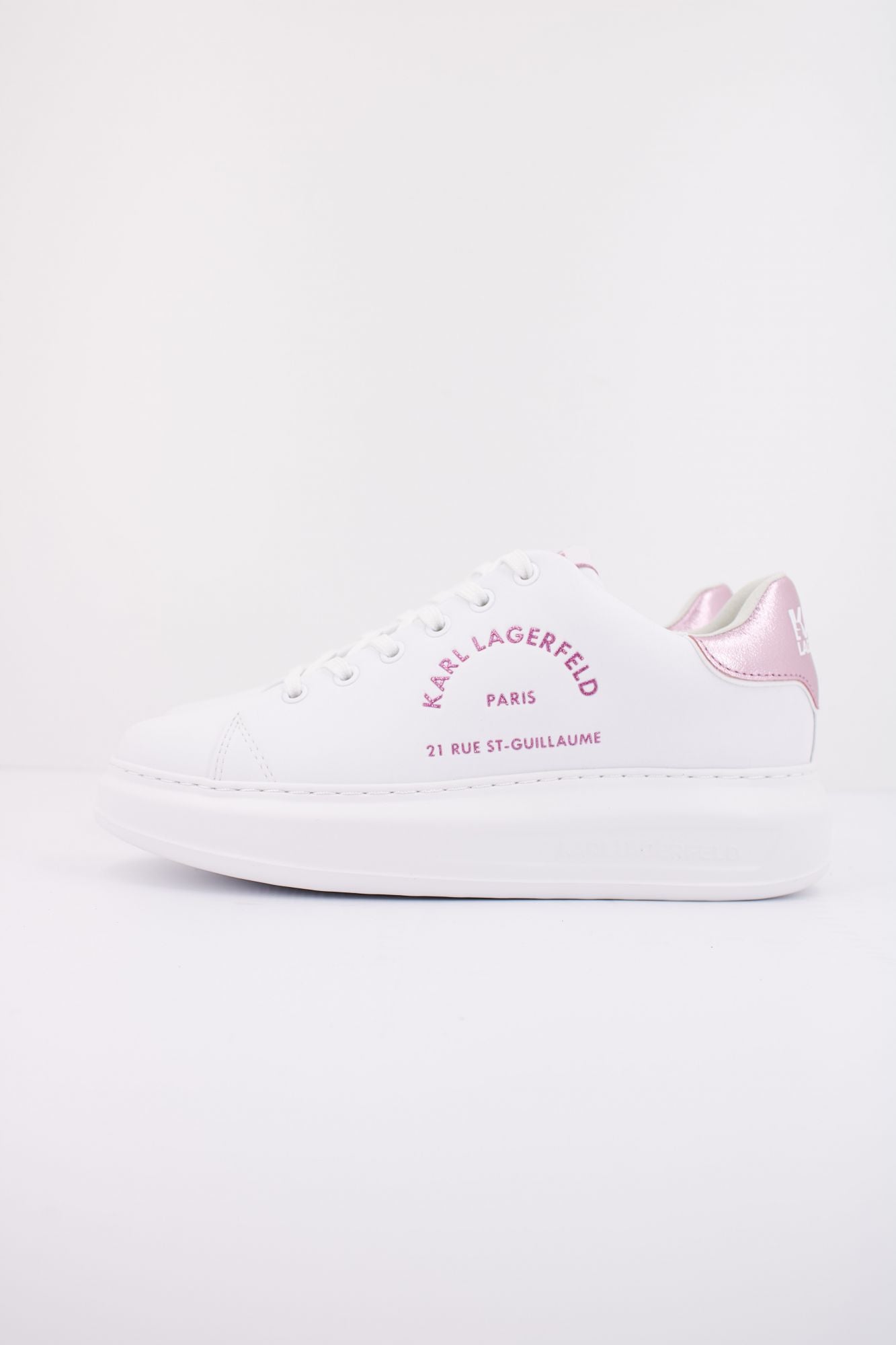 KARL LAGERFELD KAPRI METAL MAISON GLITTER en color BLANCO (1)