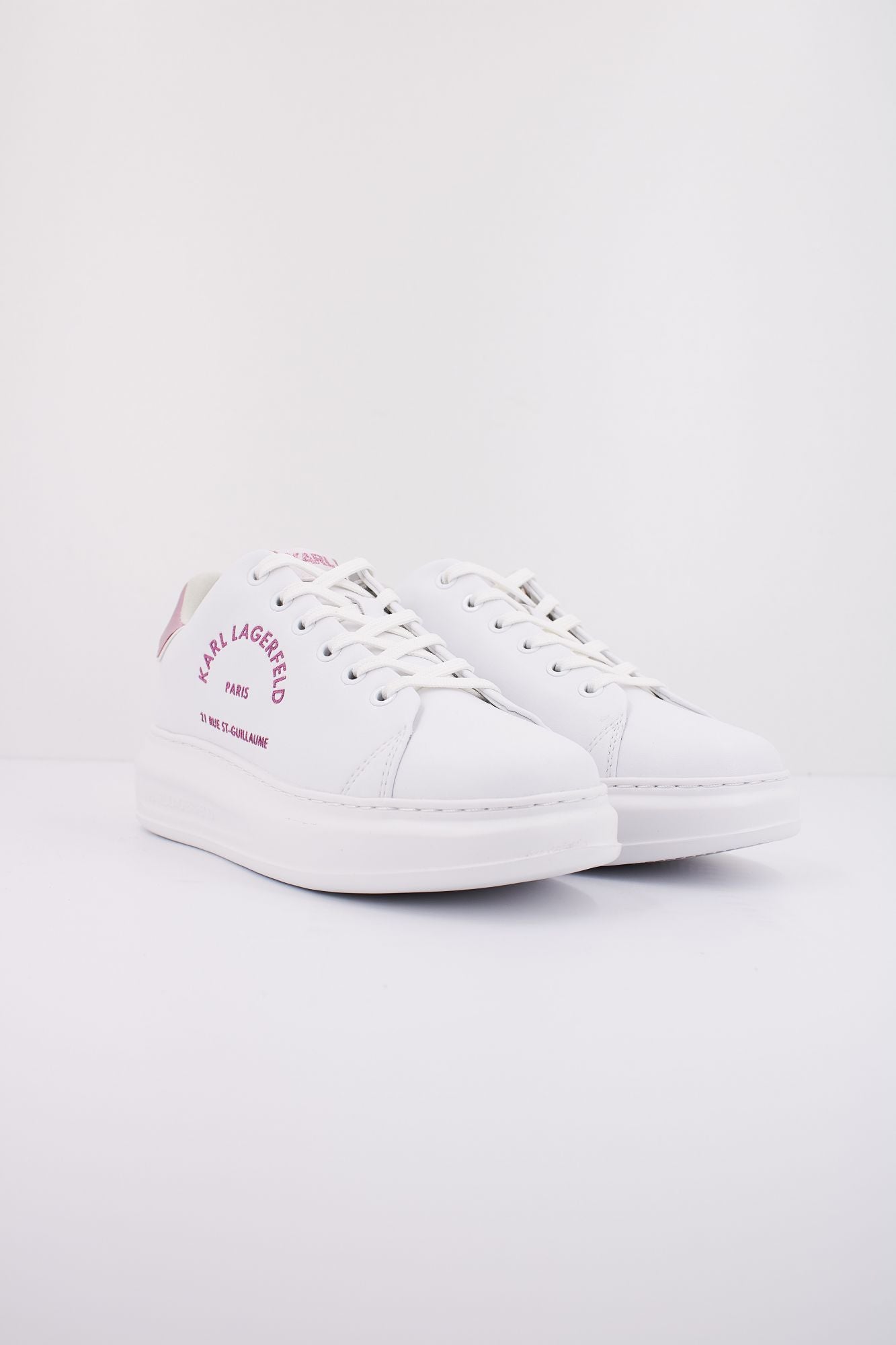 KARL LAGERFELD KAPRI METAL MAISON GLITTER en color BLANCO (2)