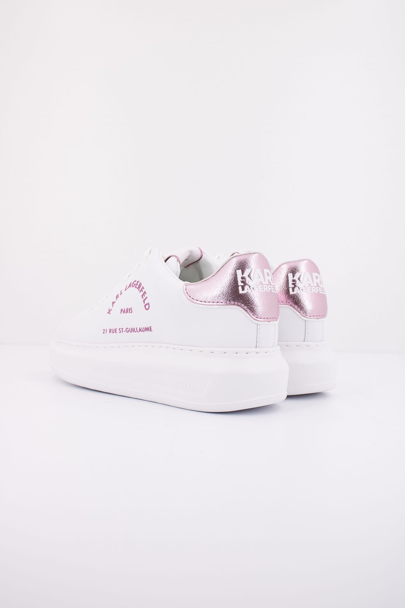 KARL LAGERFELD KAPRI METAL MAISON GLITTER en color BLANCO (4)