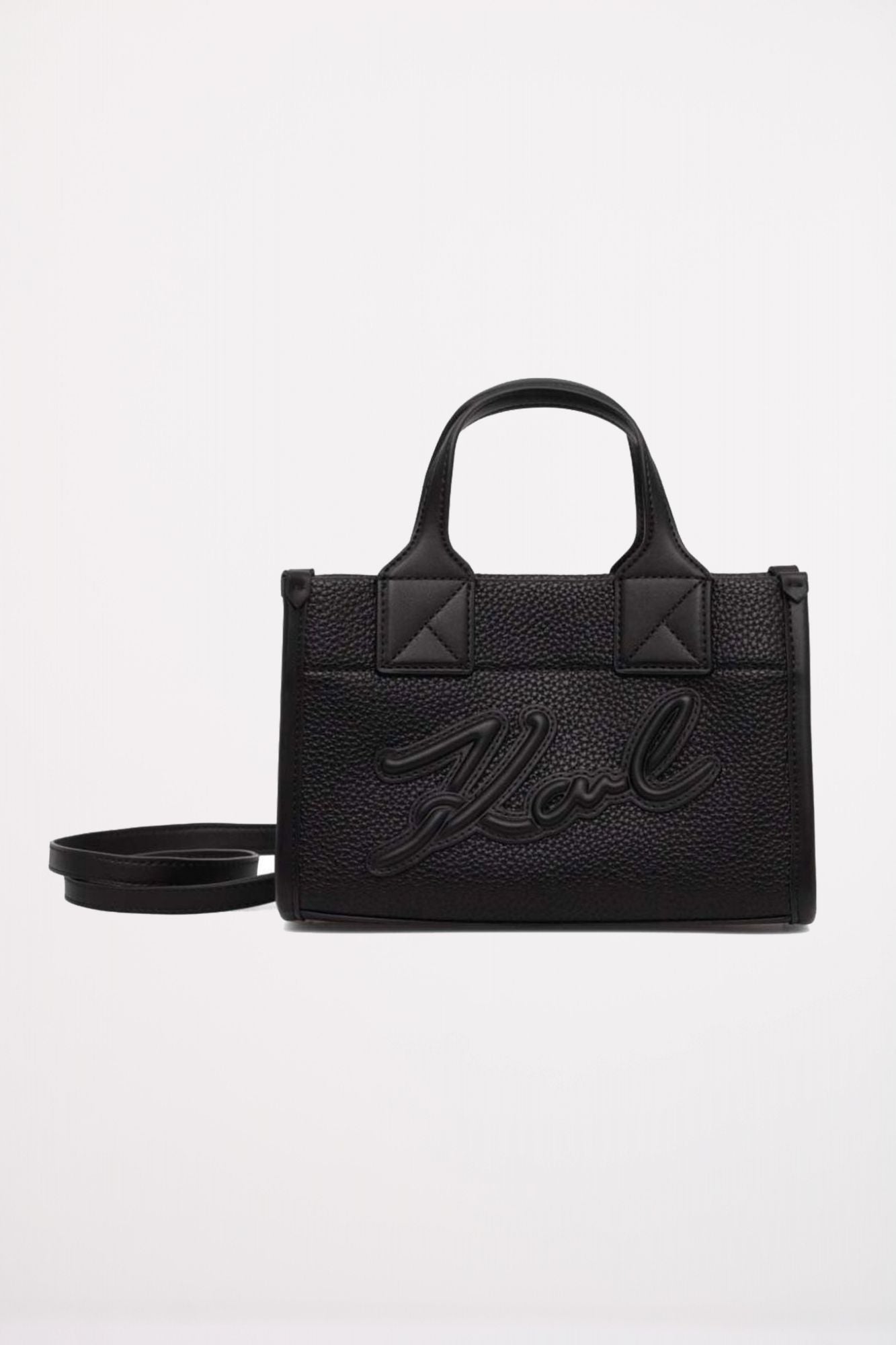 KARL LAGERFELD SKUARE SM TOTE GRAINY en color NEGRO (1)