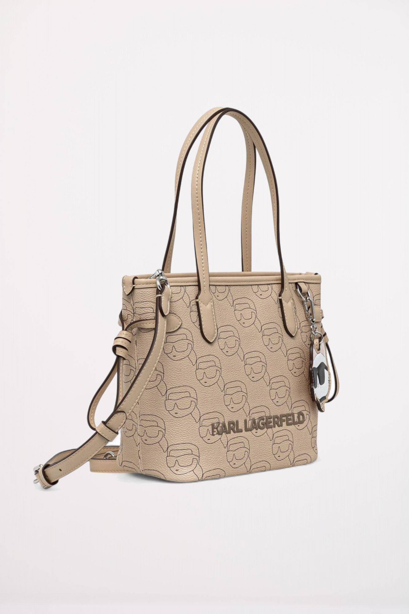 KARL LAGERFELD IKON MOO CC SM TOTE en color BEIS (2)
