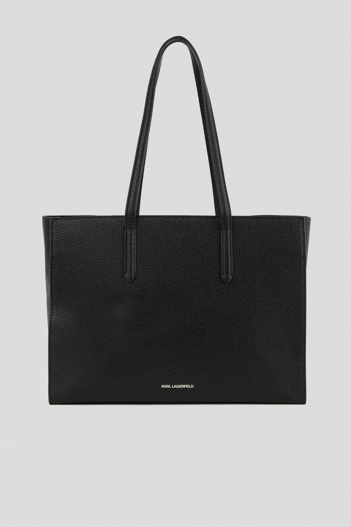 KARL LAGERFELD IKON PEBBLE LG TOTE en color NEGRO (2)