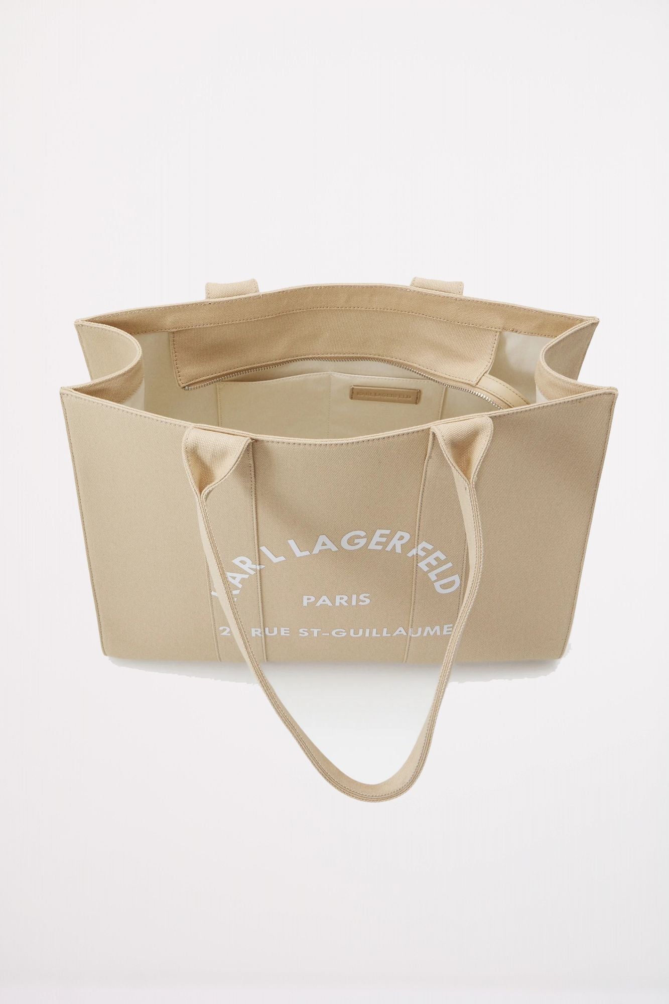 KARL LAGERFELD SRSG SQUARE LARGE TOTE en color MARRON CLARO (4)