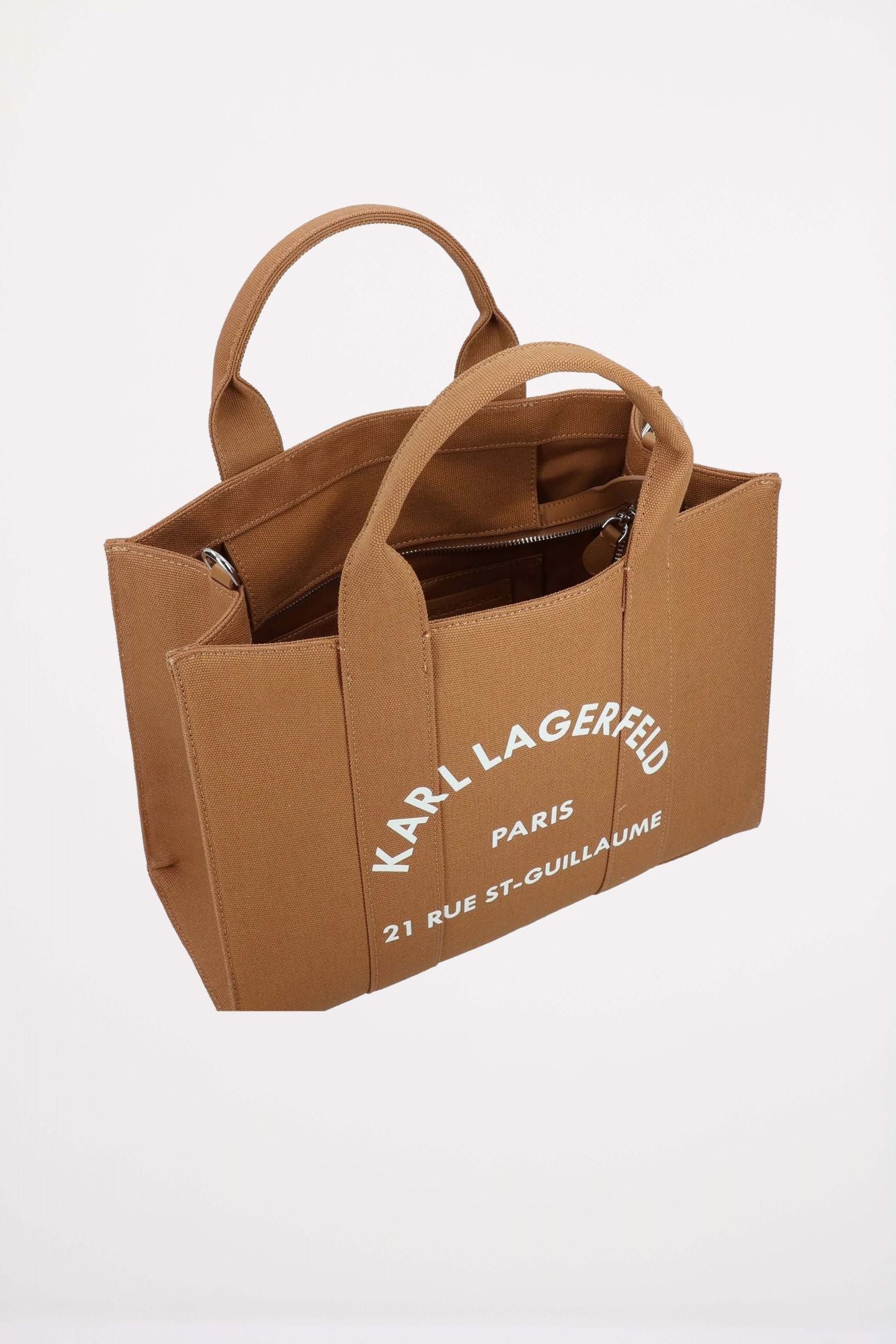 KARL LAGERFELD K RSG SQUARE MEDIUM TOTE en color MARRON (4)