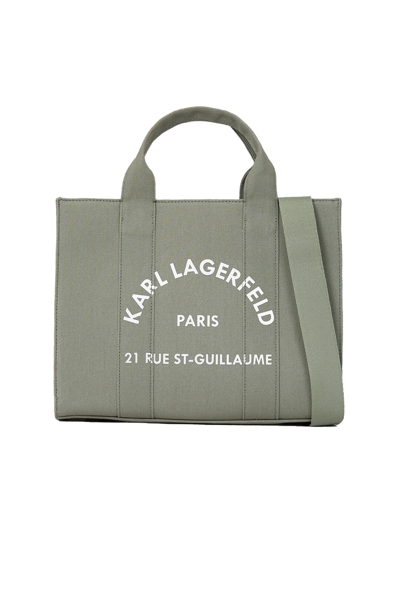 KARL LAGERFELD RSG SQUARE MEDIUM TOTE en color VERDE (1)