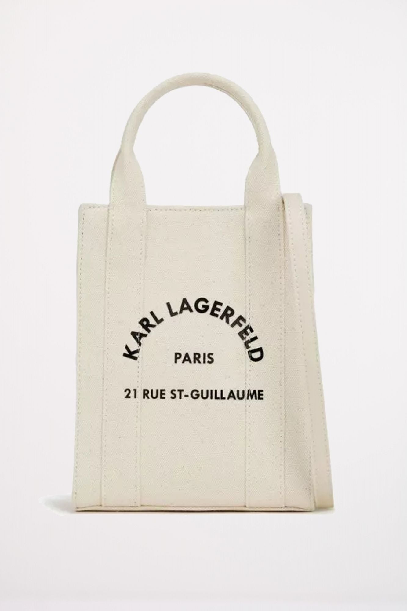 KARL LAGERFELD RSG SQUEARE SMALL TOTE en color BEIS (1)