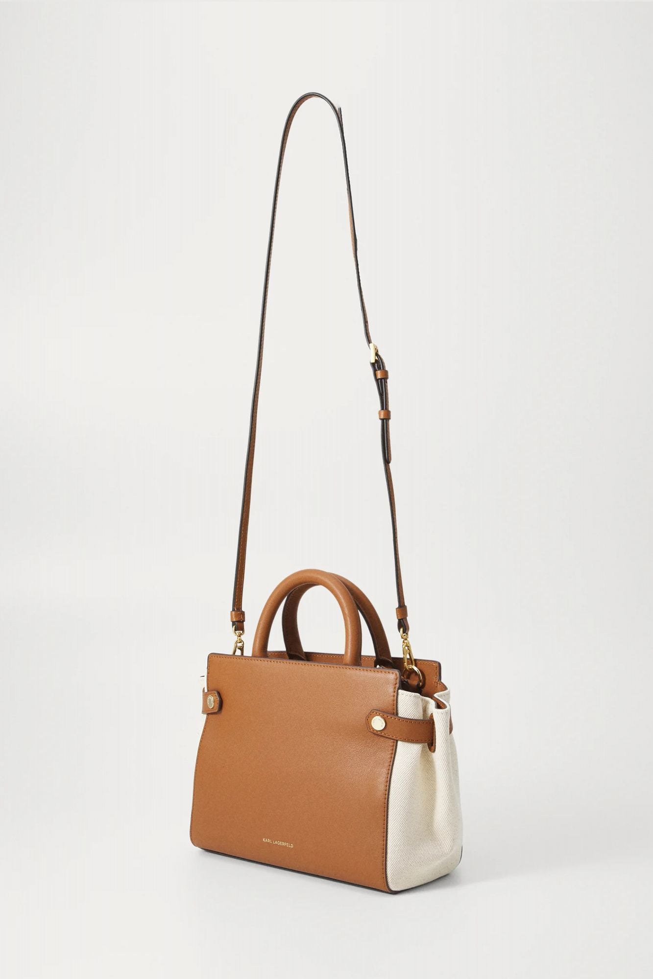 KARL LAGERFELD IKON K SM TOTE CANVAS en color MARRON (2)