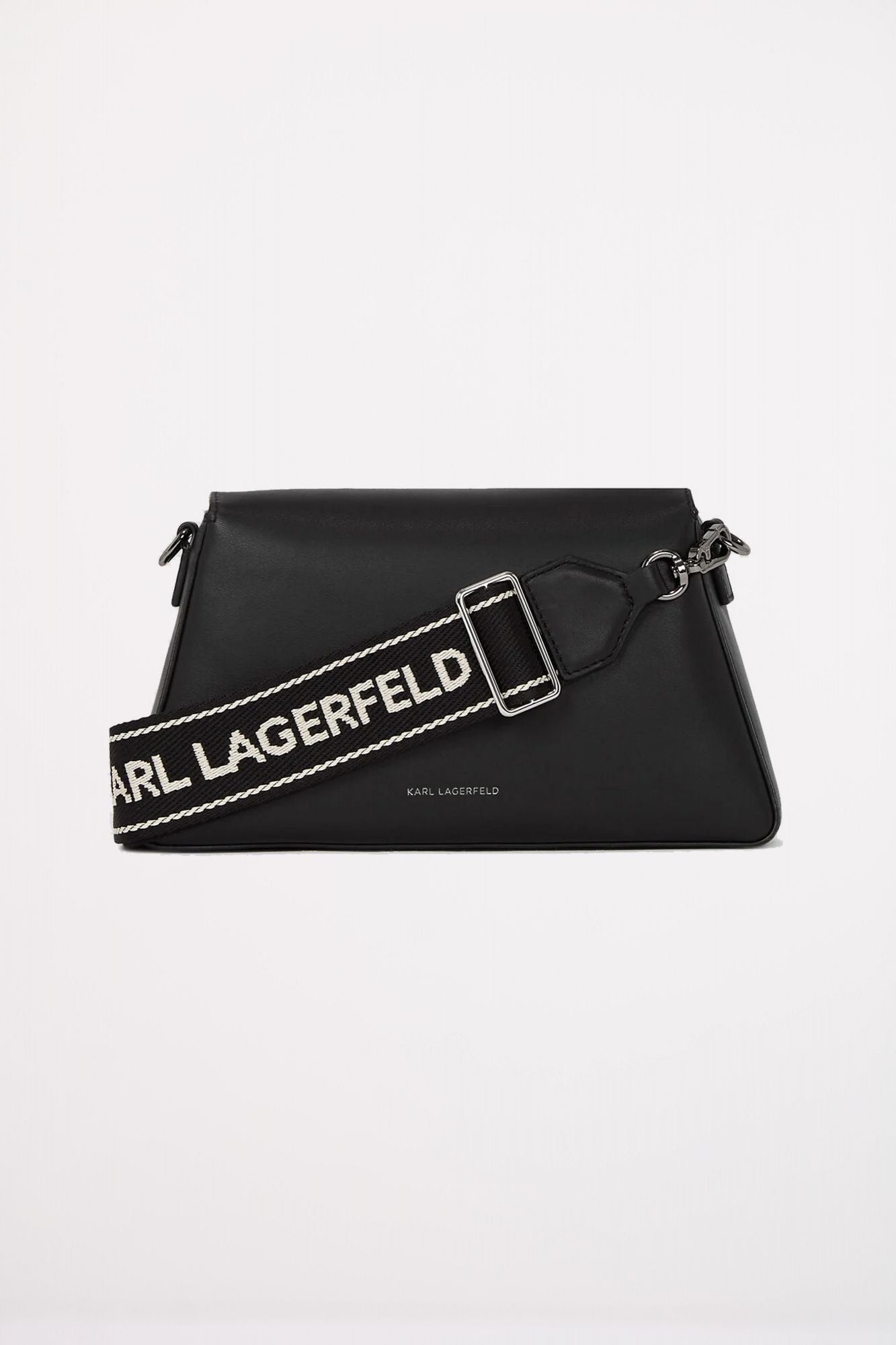 KARL LAGERFELD IKON K SOFT WEBBING CROSSB en color NEGRO (2)