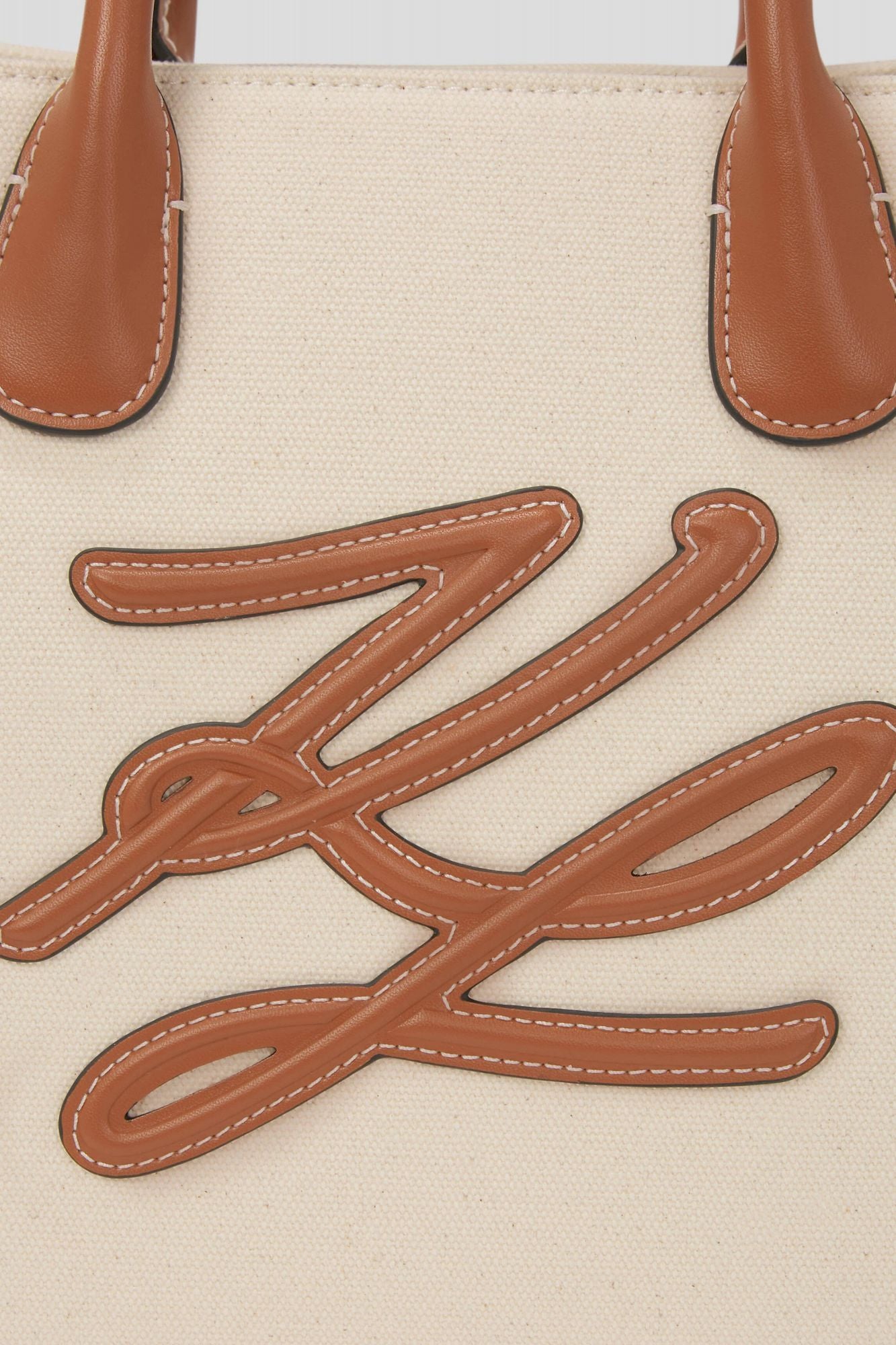 KARL LAGERFELD K AUTOGRAPH SQUARE SHOPPER en color MARRON CLARO (3)