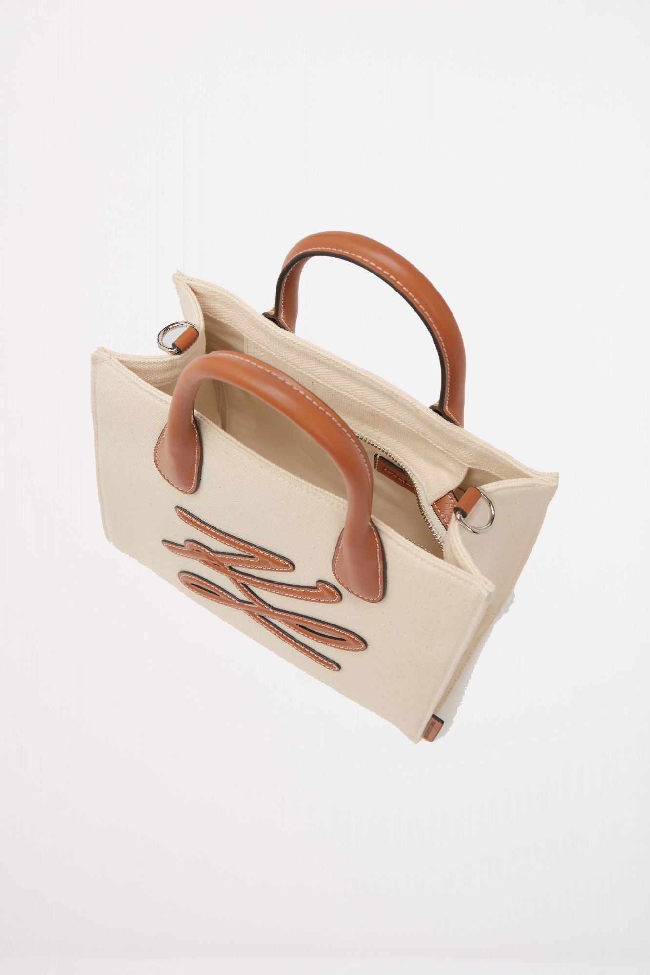 KARL LAGERFELD K AUTOGRAPH SQUARE SHOPPER en color MARRON CLARO (4)