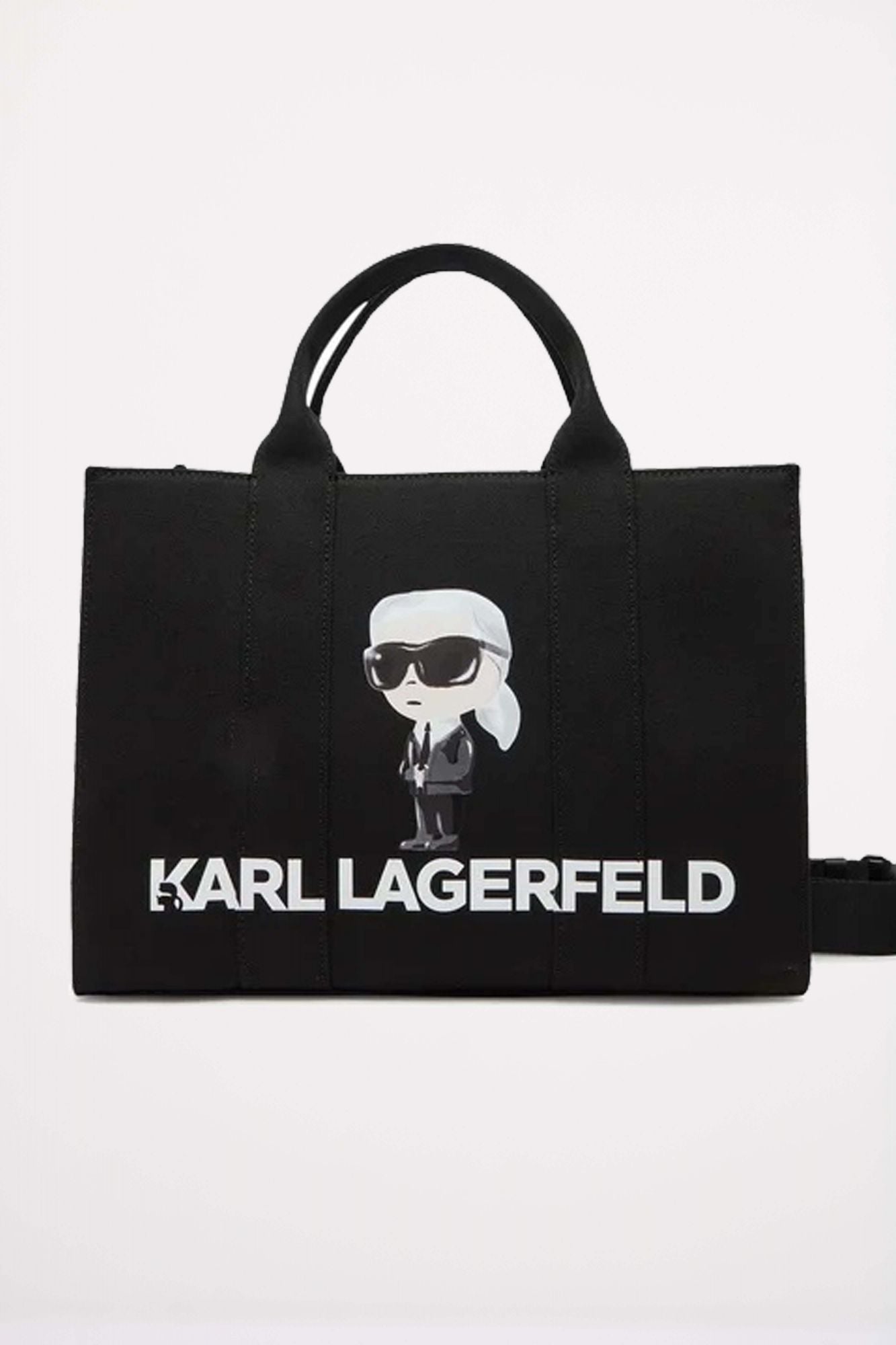 KARL LAGERFELD IKON KARL SQUARE TOTE en color NEGRO (1)