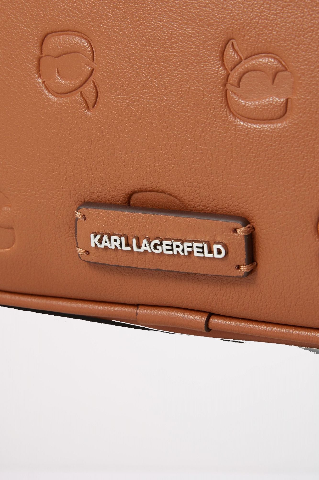 KARL LAGERFELD IKON MONOGRAM SLIM CAMERAB en color MARRON (4)
