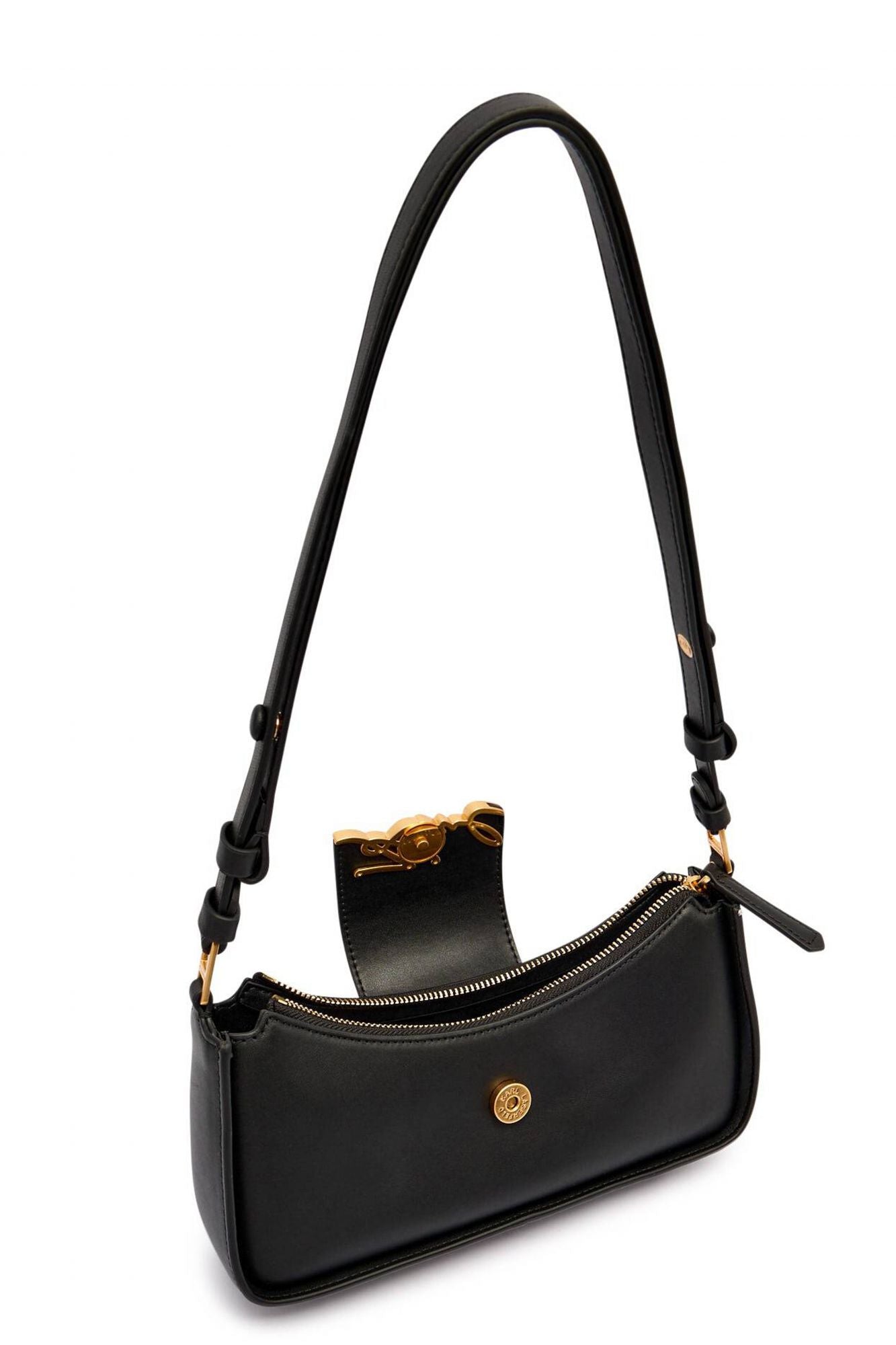 KARL LAGERFELD K SIGNATURE SM ZIP SB en color NEGRO (3)