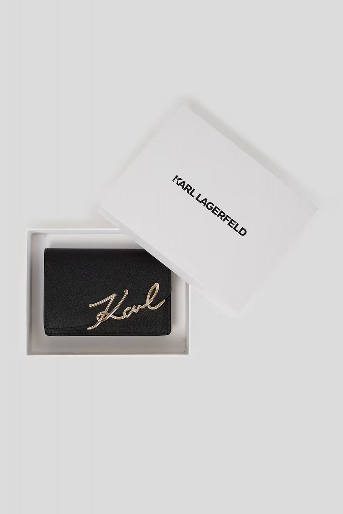 KARL LAGERFELD K SIGNATURE SM WALLET en color NEGRO (4)