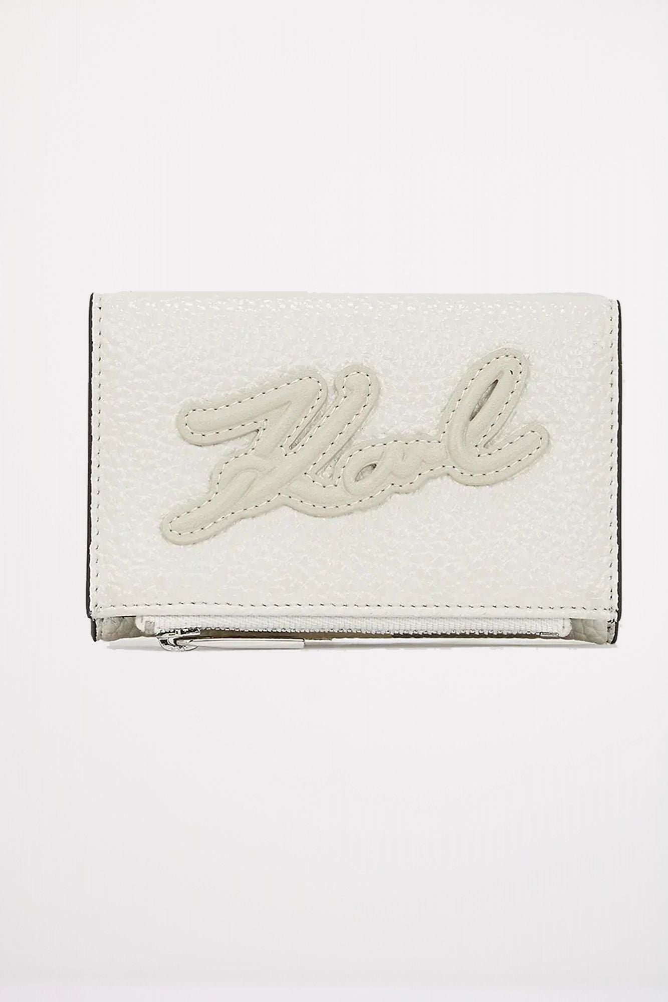 KARL LAGERFELD K SKUARE SM BF WALLET GRAI en color BLANCO (1)