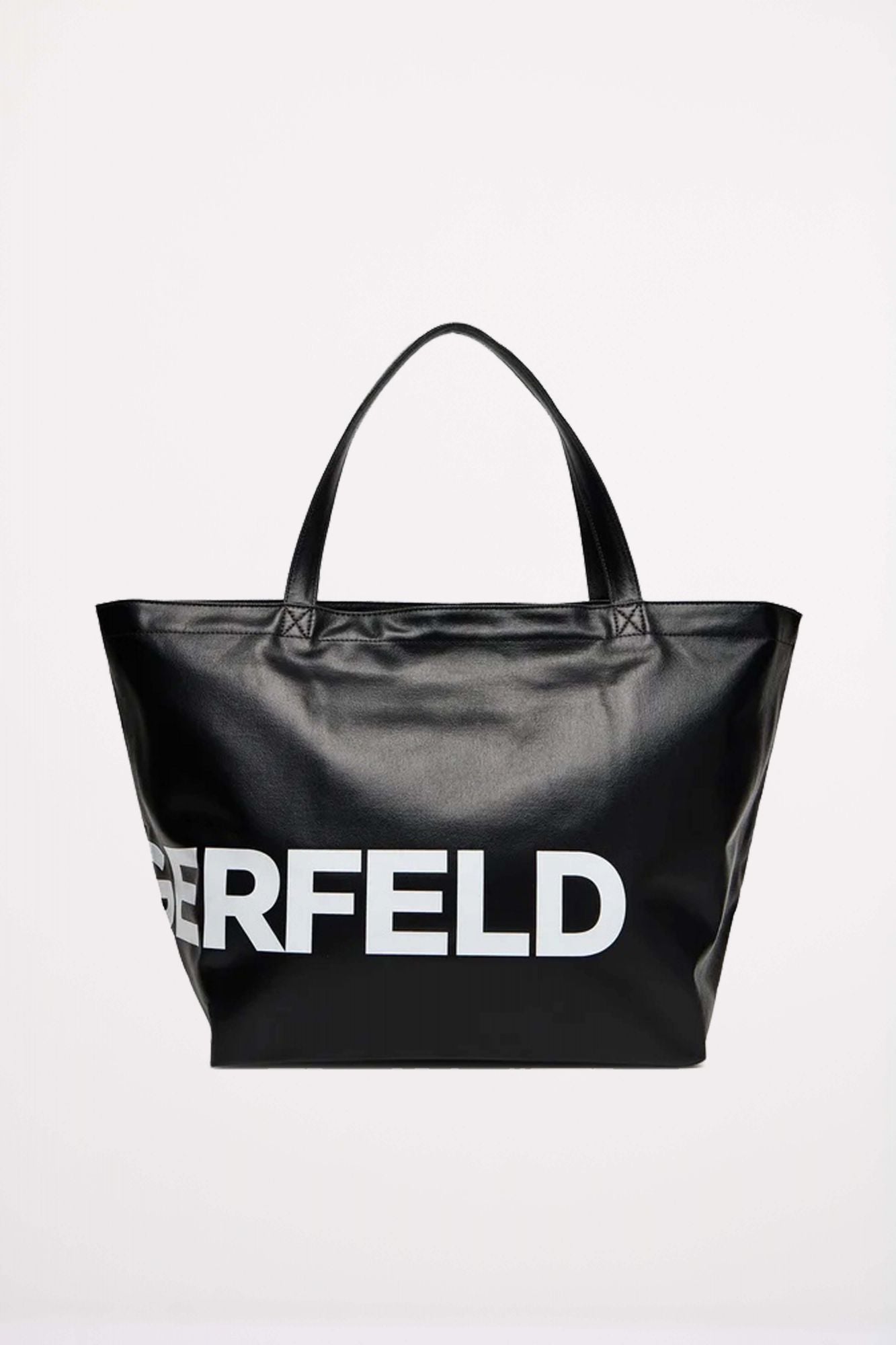 KARL LAGERFELD K ESSENTIAL COATED SHOPPER en color NEGRO (2)