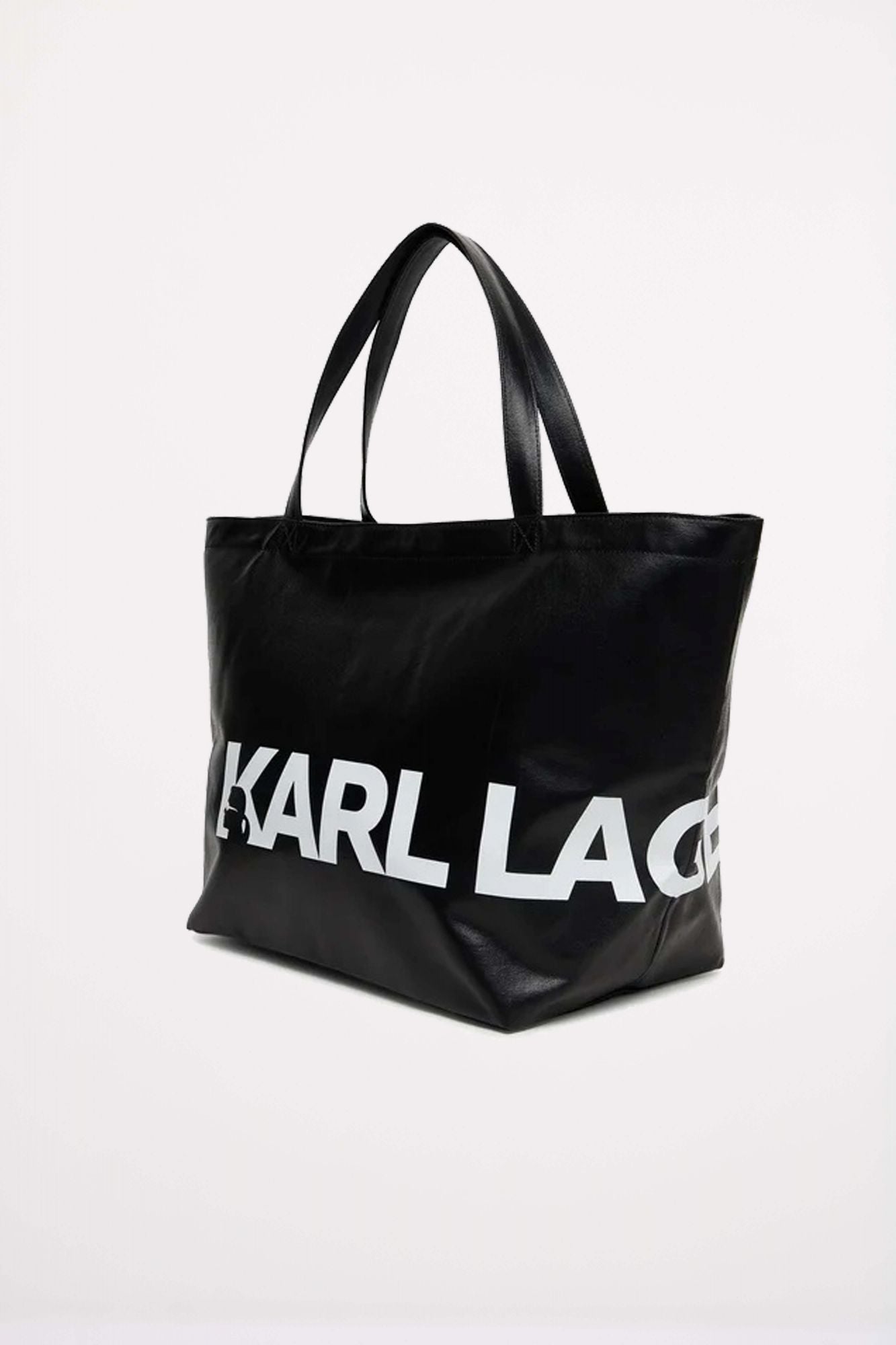 KARL LAGERFELD K ESSENTIAL COATED SHOPPER en color NEGRO (3)