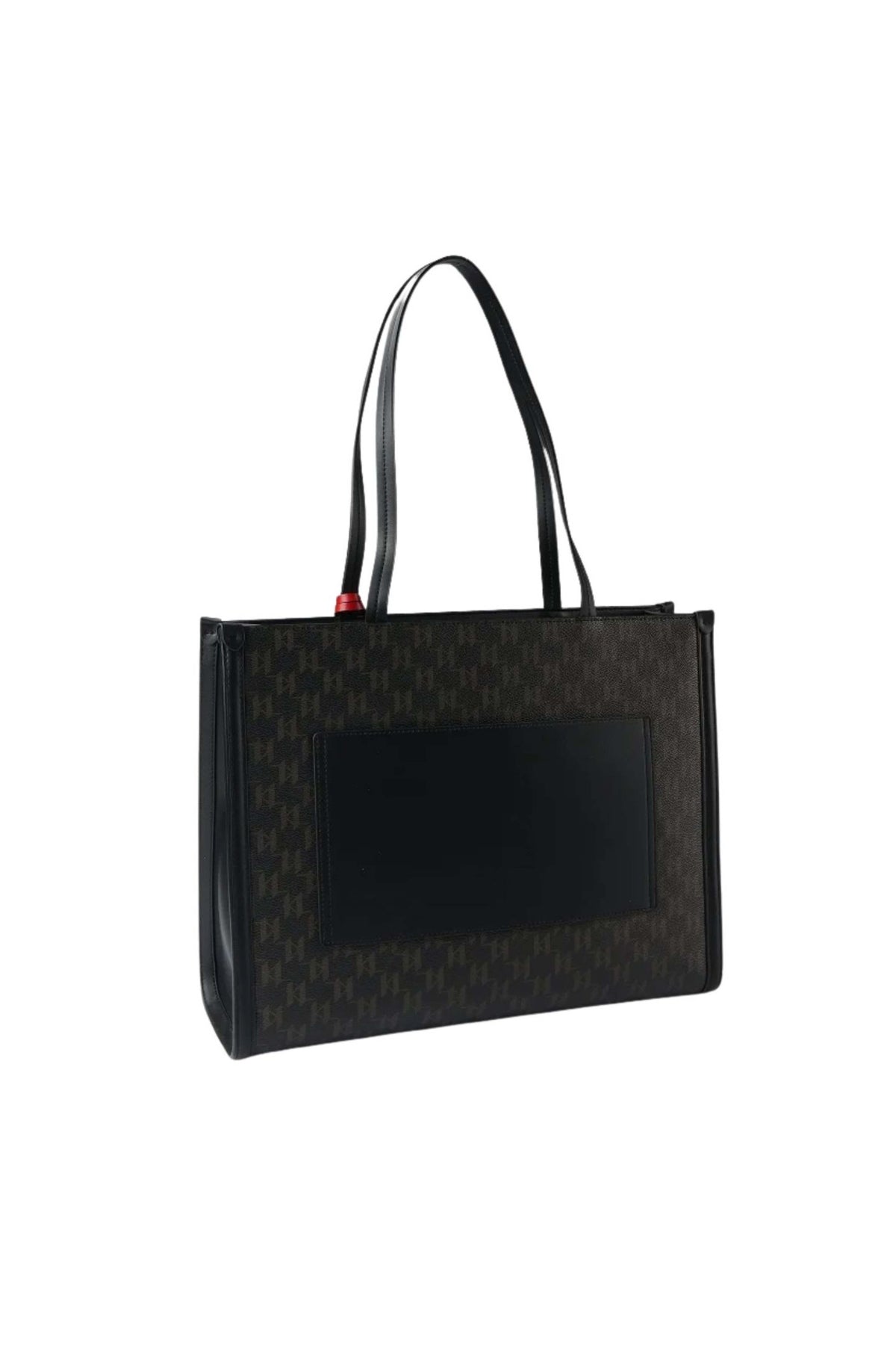 KARL LAGERFELD IKON MONOGRAM CC SQUARE TOTE en color MARRON (2)