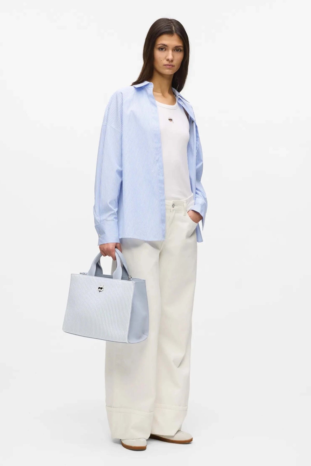 KARL LAGERFELD TOTE BAG en color AZUL (1)