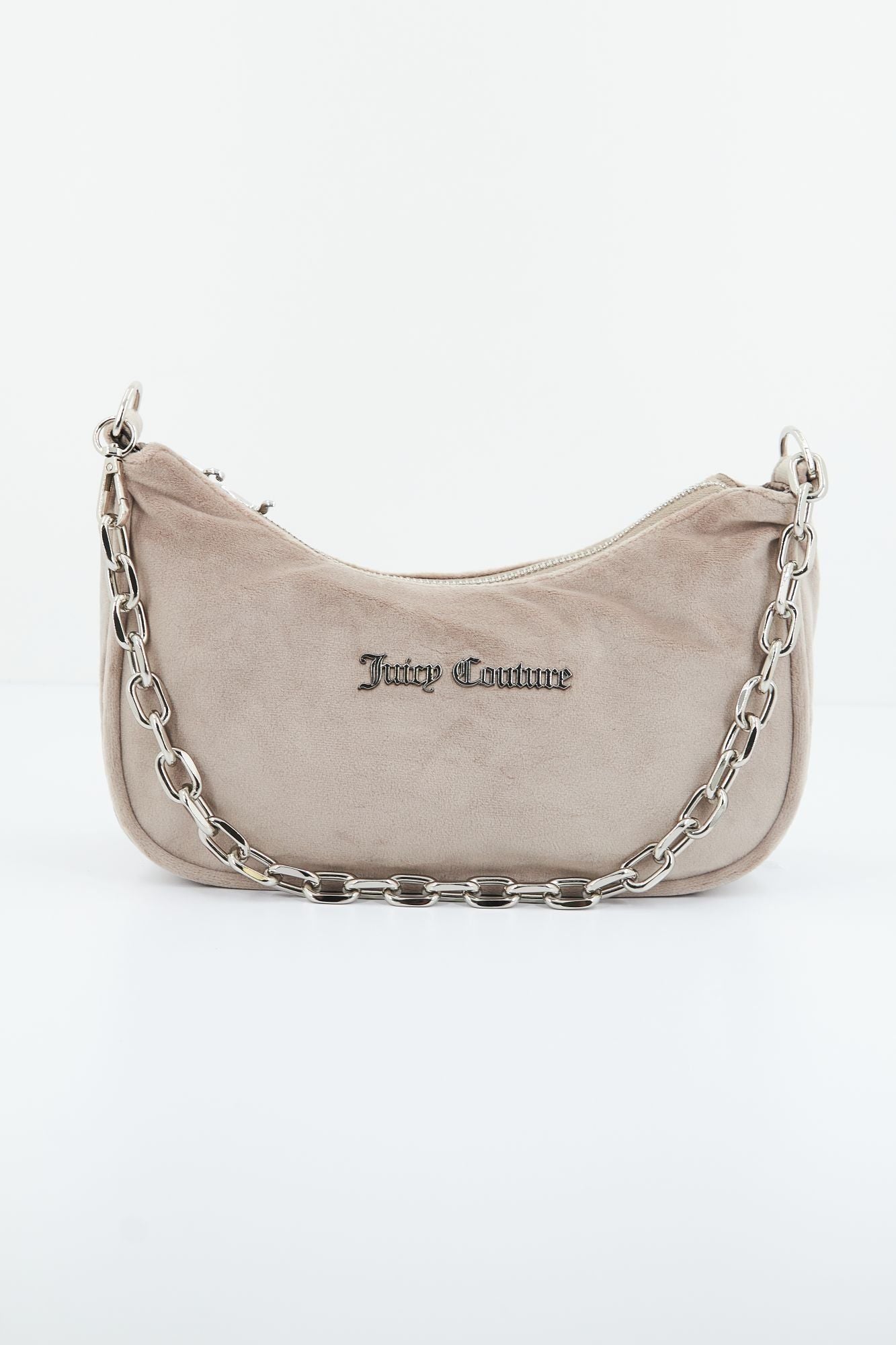 JUICY COUTURE KABELO VELOUR SHOUDER BAG en color BEIS (1)