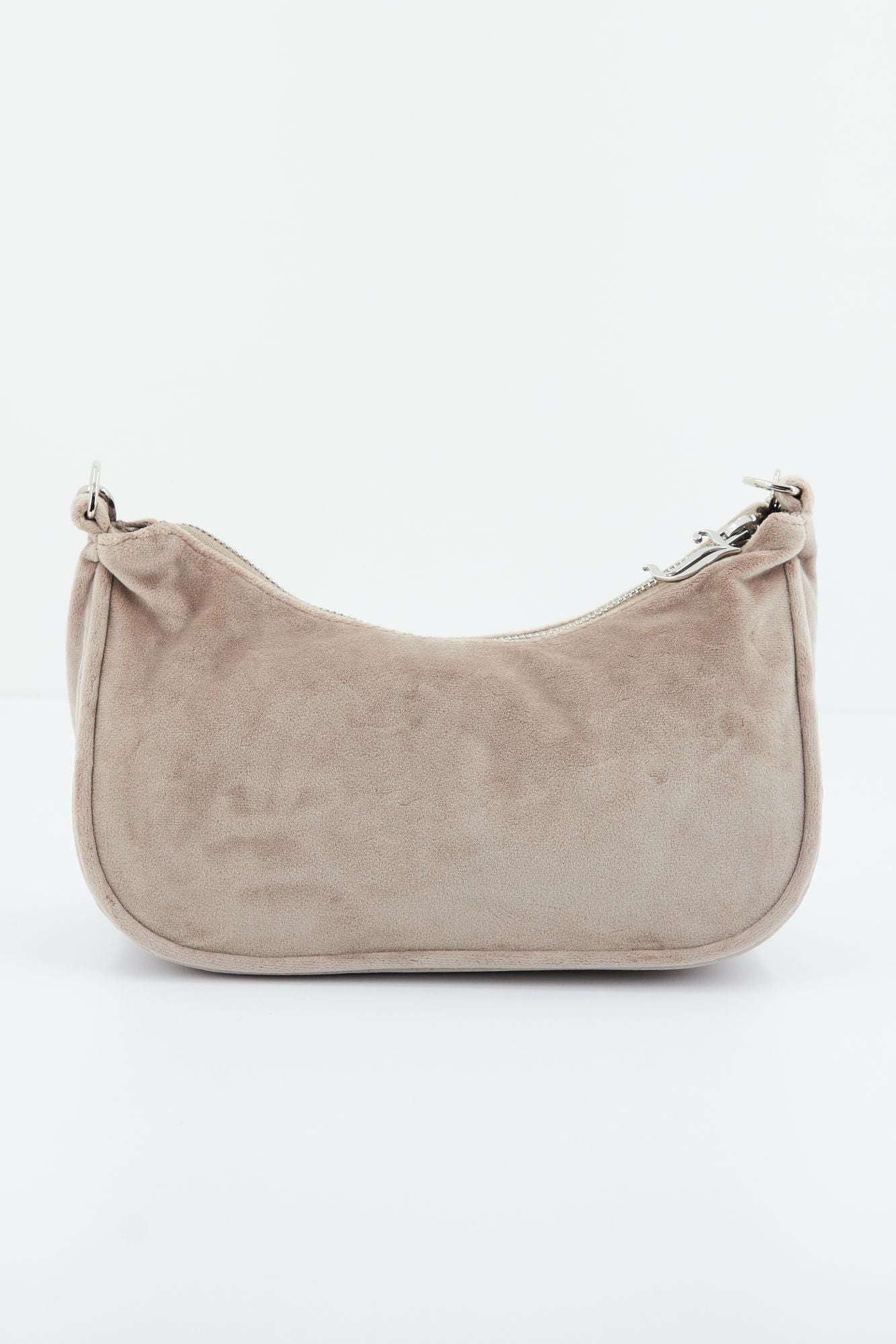 JUICY COUTURE KABELO VELOUR SHOUDER BAG en color BEIS (3)