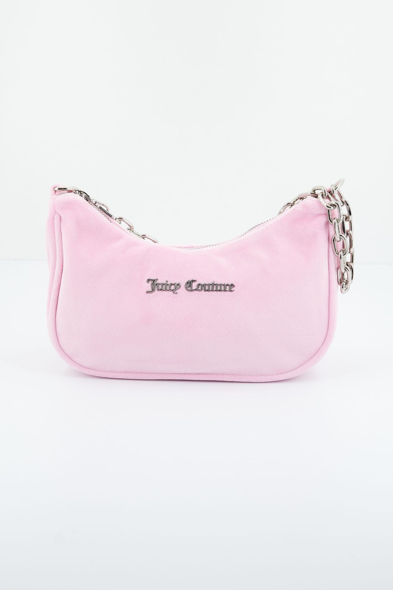 JUICY COUTURE KABELO VELOUR SHOUDER BAG en color ROSA (1)