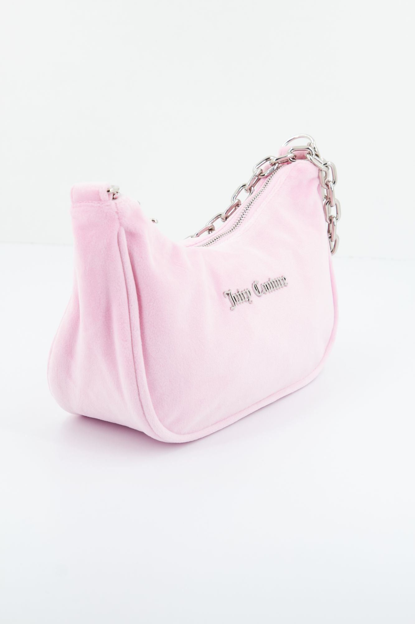 JUICY COUTURE KABELO VELOUR SHOUDER BAG en color ROSA (2)