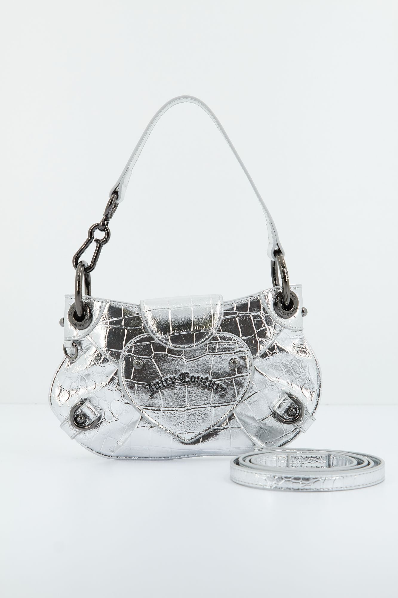 JUICY COUTURE LOVE MET CROCO VERS BAGTT en color PLATA (1)