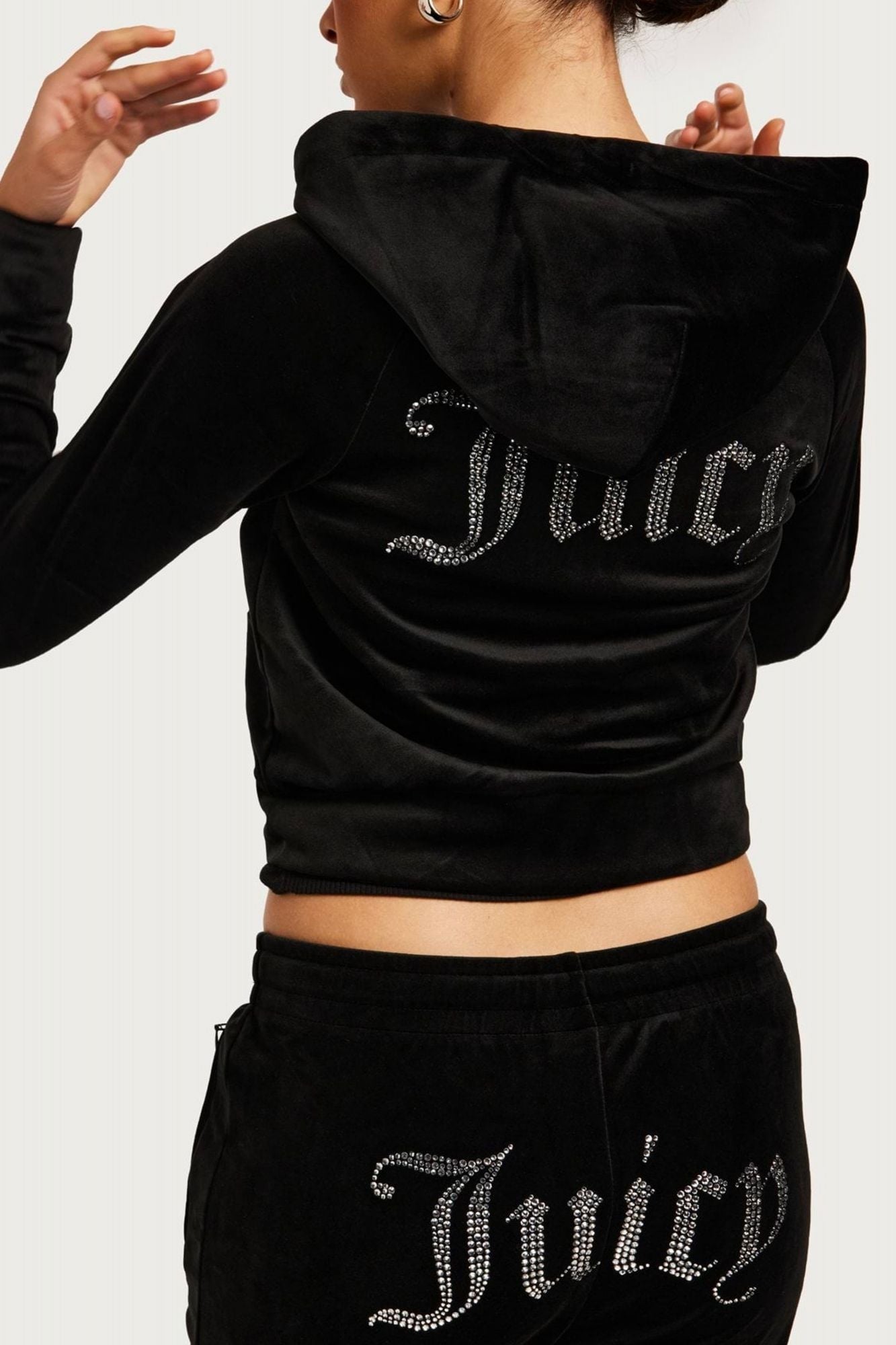 JUICY COUTURE MADISON HOODIES CLA en color NEGRO (3)