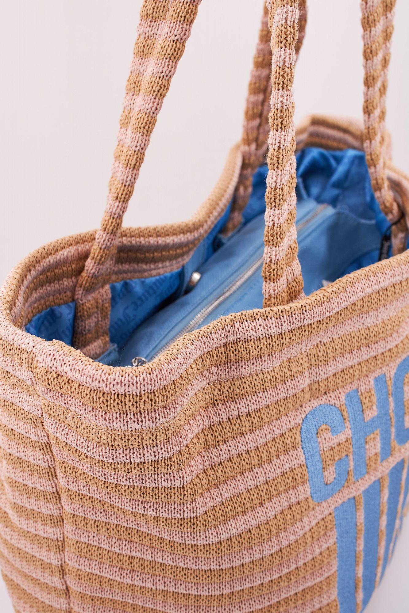 JUICY COUTURE JL5 NORA STRAW LARGE en color MARRON CLARO (4)